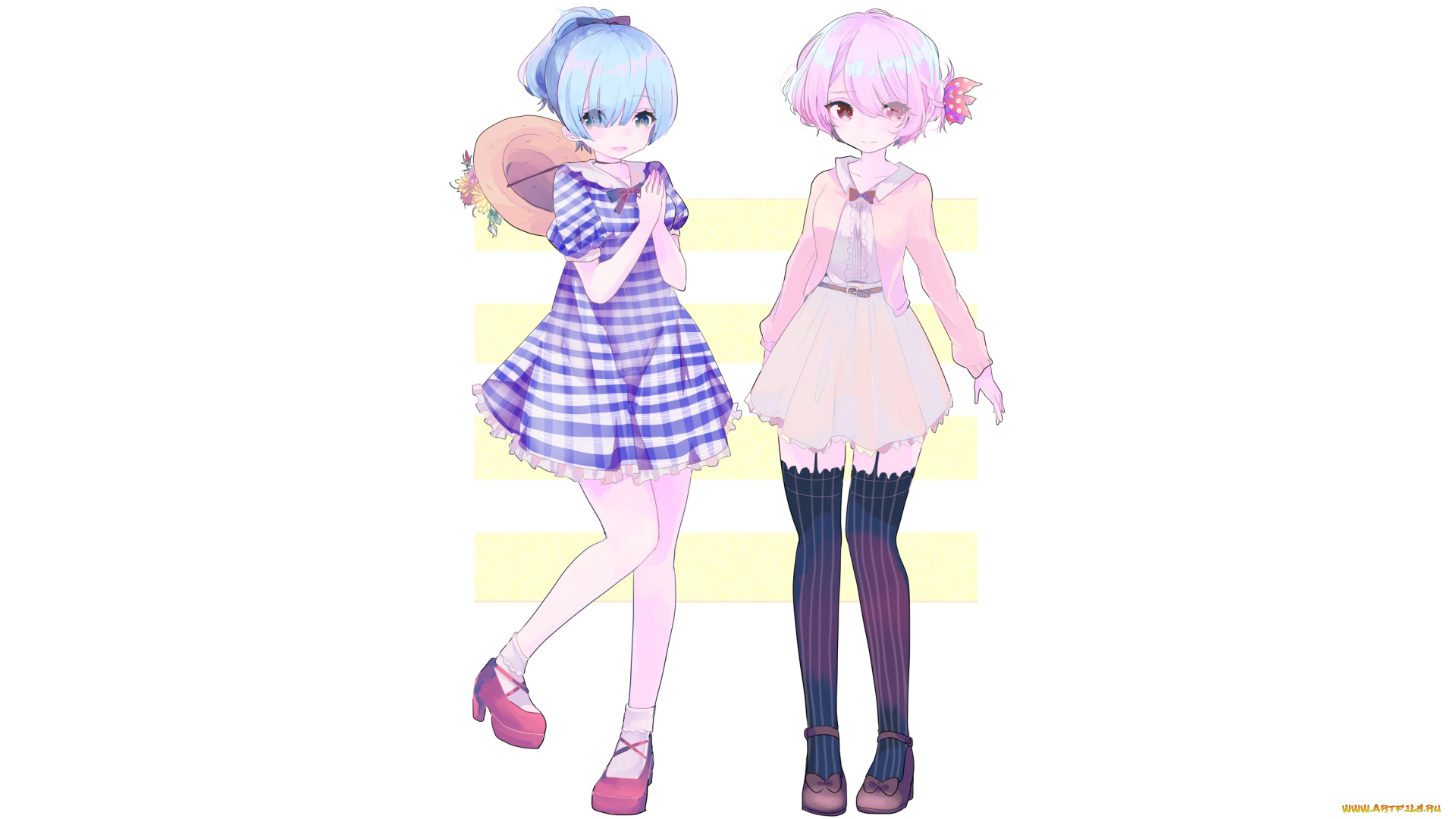 аниме, re, , zero, kara, hajimeru, isekai, seikatsu, девочки