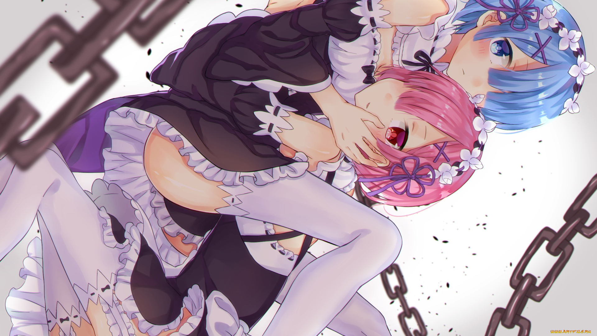 аниме, re, , zero, kara, hajimeru, isekai, seikatsu, девушки