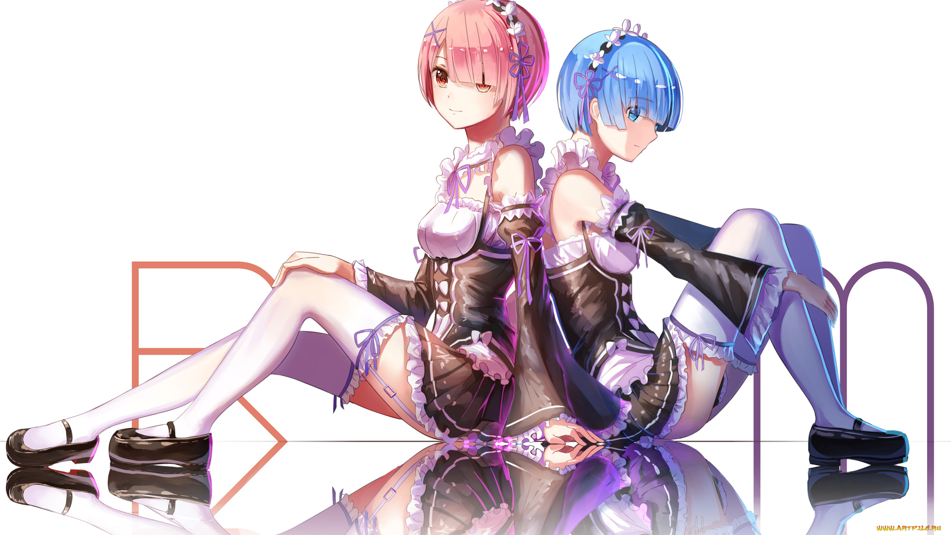 аниме, re, , zero, kara, hajimeru, isekai, seikatsu, девушки