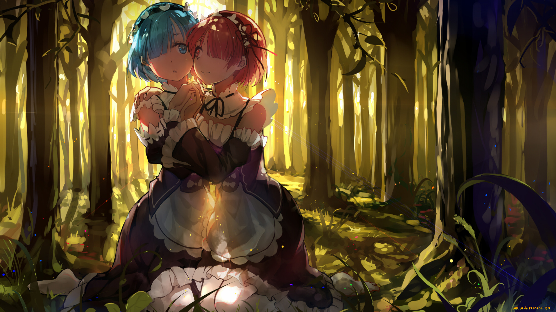 аниме, re, , zero, kara, hajimeru, isekai, seikatsu, девушки