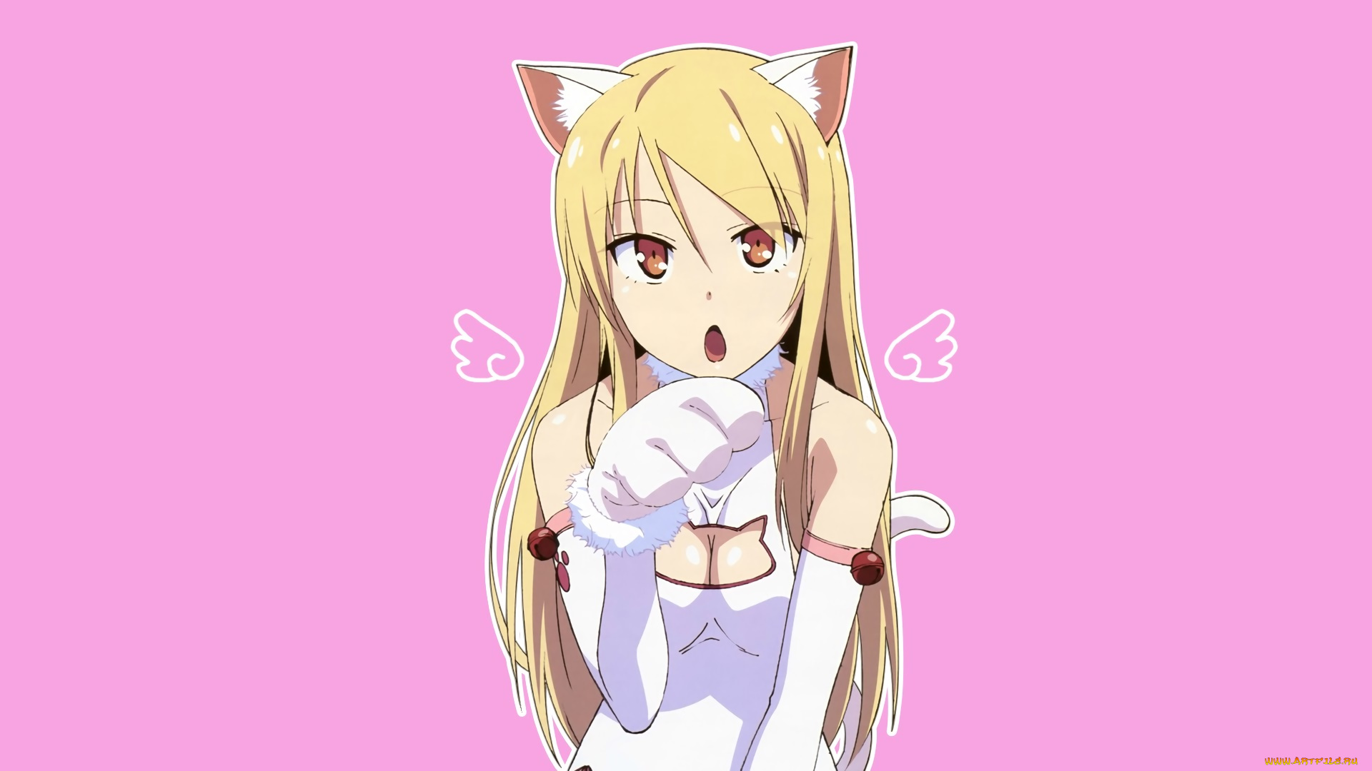 аниме, sakurasou, no, pet, na, kanojo, девушка, взгляд, фон