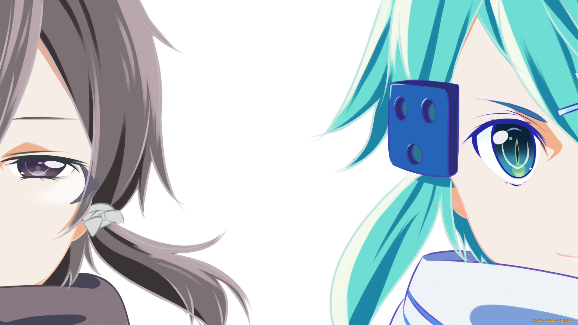 аниме, sword, art, online, фон, взгляд, девушки