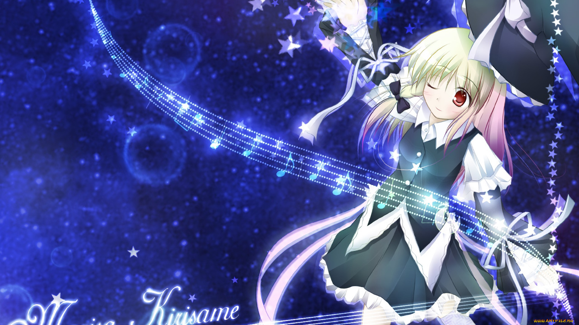 аниме, touhou, фон, взгляд, девушка