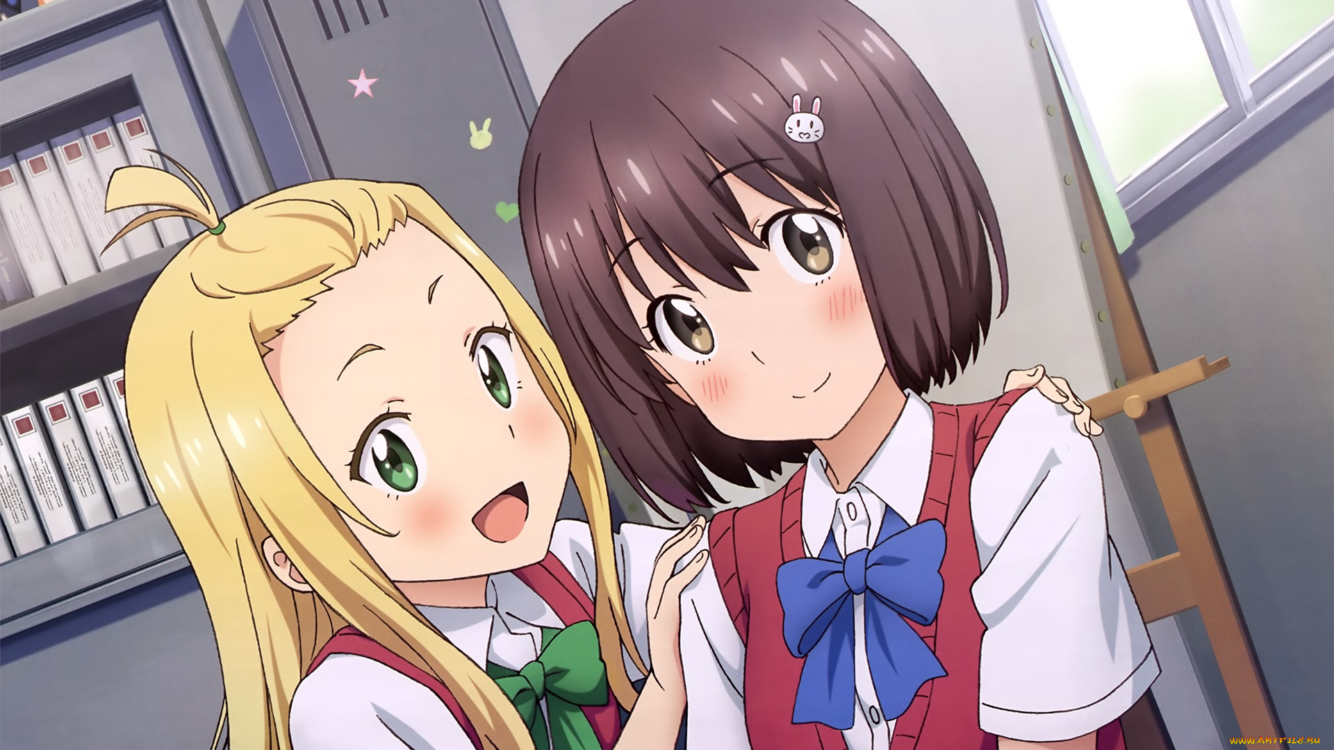 kono, bijutsubu, ni, wa, mondai, ga, aru, аниме, unknown, , другое, девушки, взгляд, фон