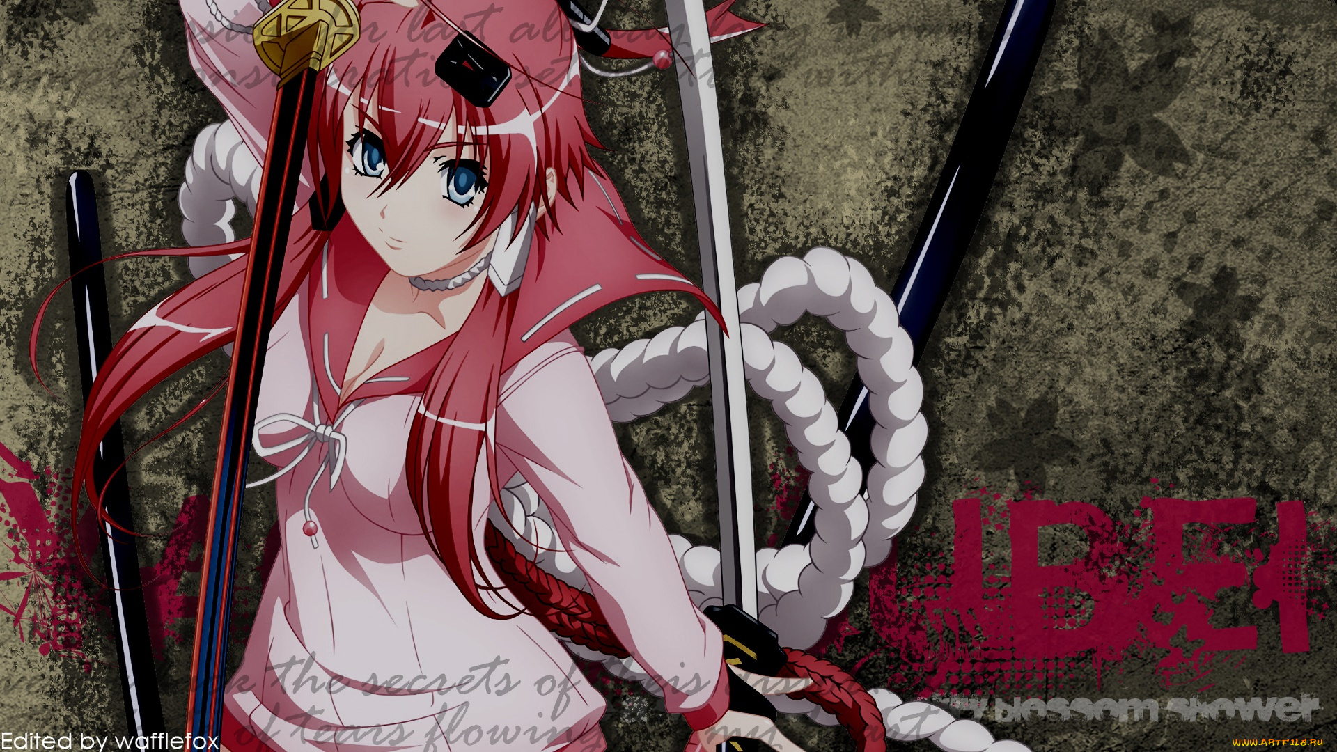 queen`s, gate, аниме, unknown, , другое, взгляд, девушка, фон