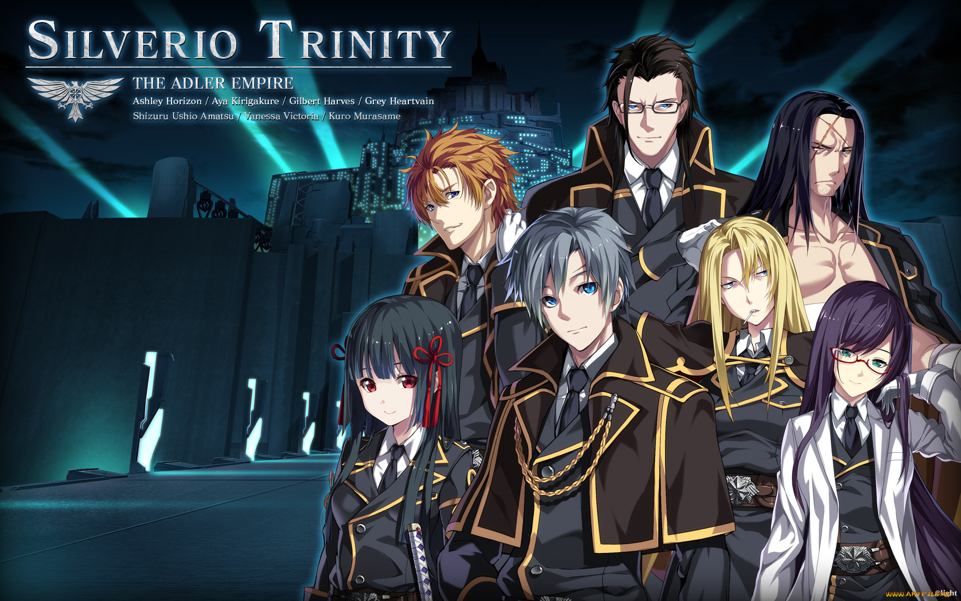 аниме, unknown, , другое, silverio, trinity, ashley, horizon, kirigakure, aya, shizuru, ushio, amatsu, vanessa, victoria