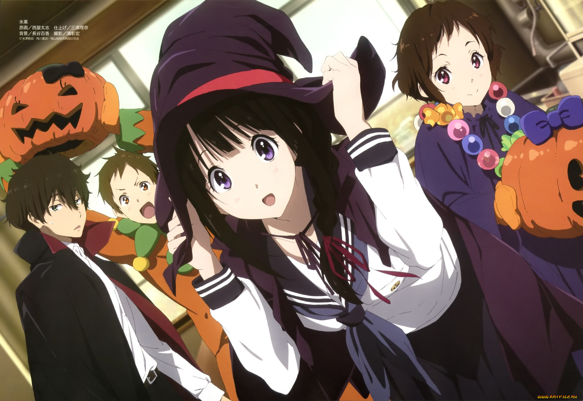 аниме, hyouka, девочки