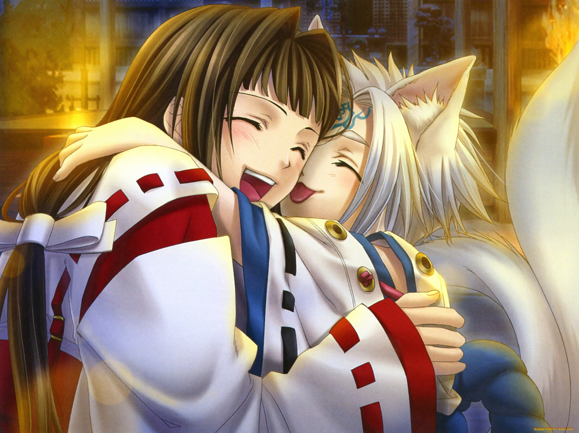 аниме, hiiro, no, kakera, багровые, осколки