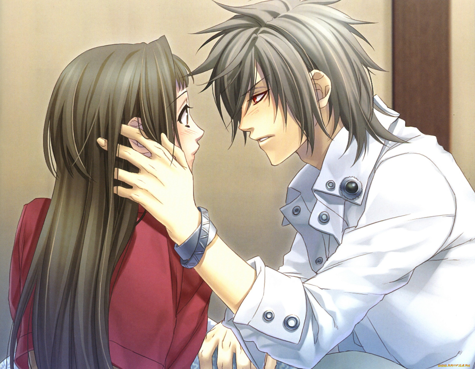 аниме, hiiro, no, kakera, багровые, осколки