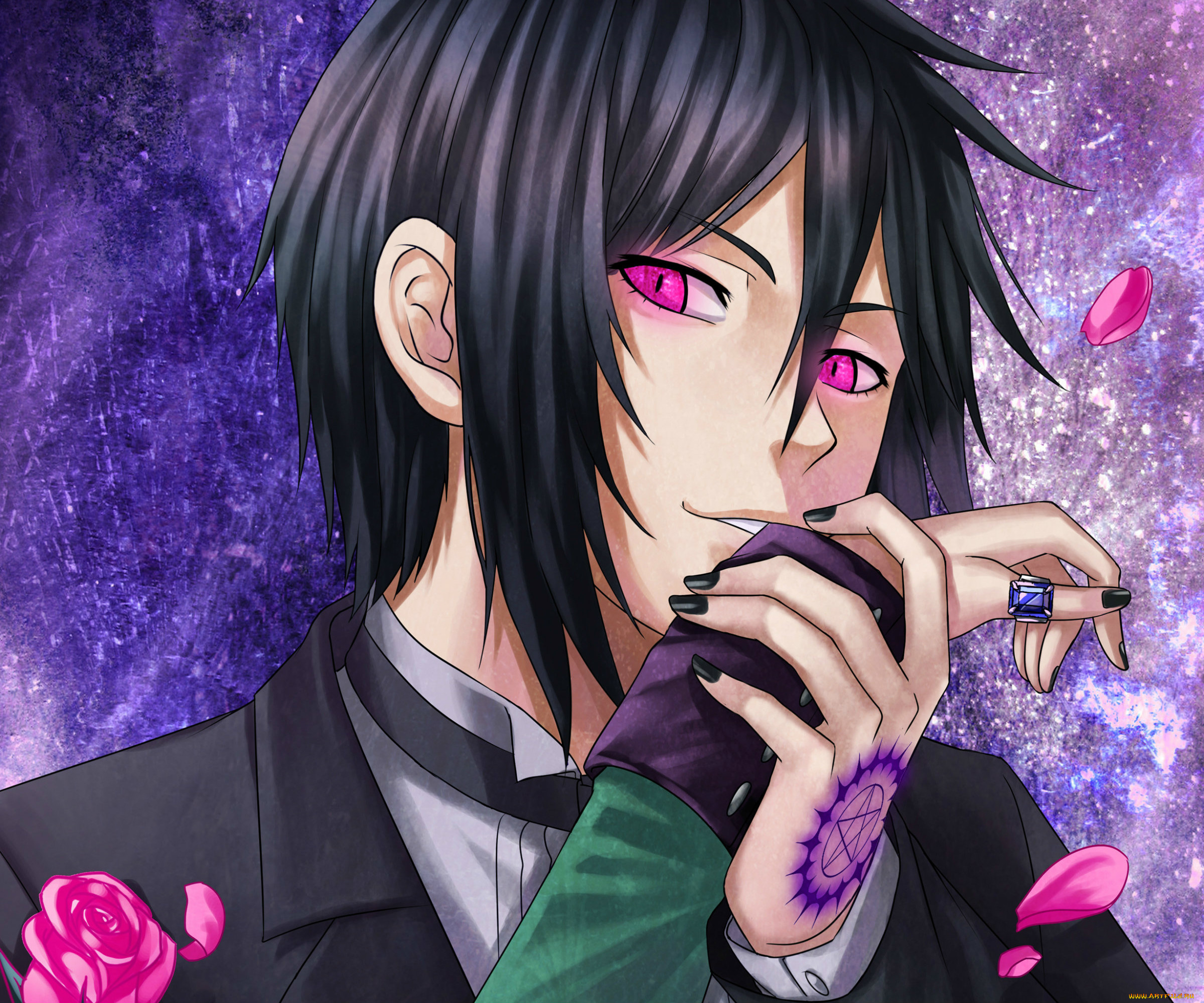 аниме, kuroshitsuji, себастьян