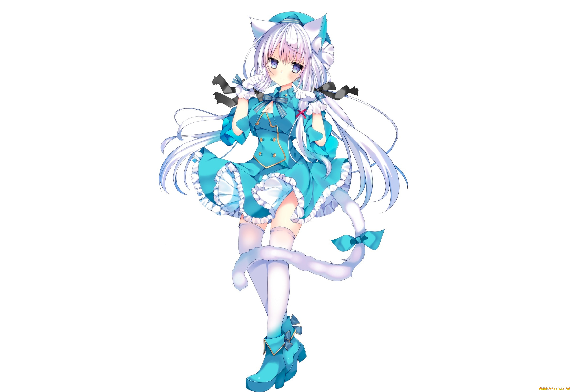 аниме, животные, , существа, девочка