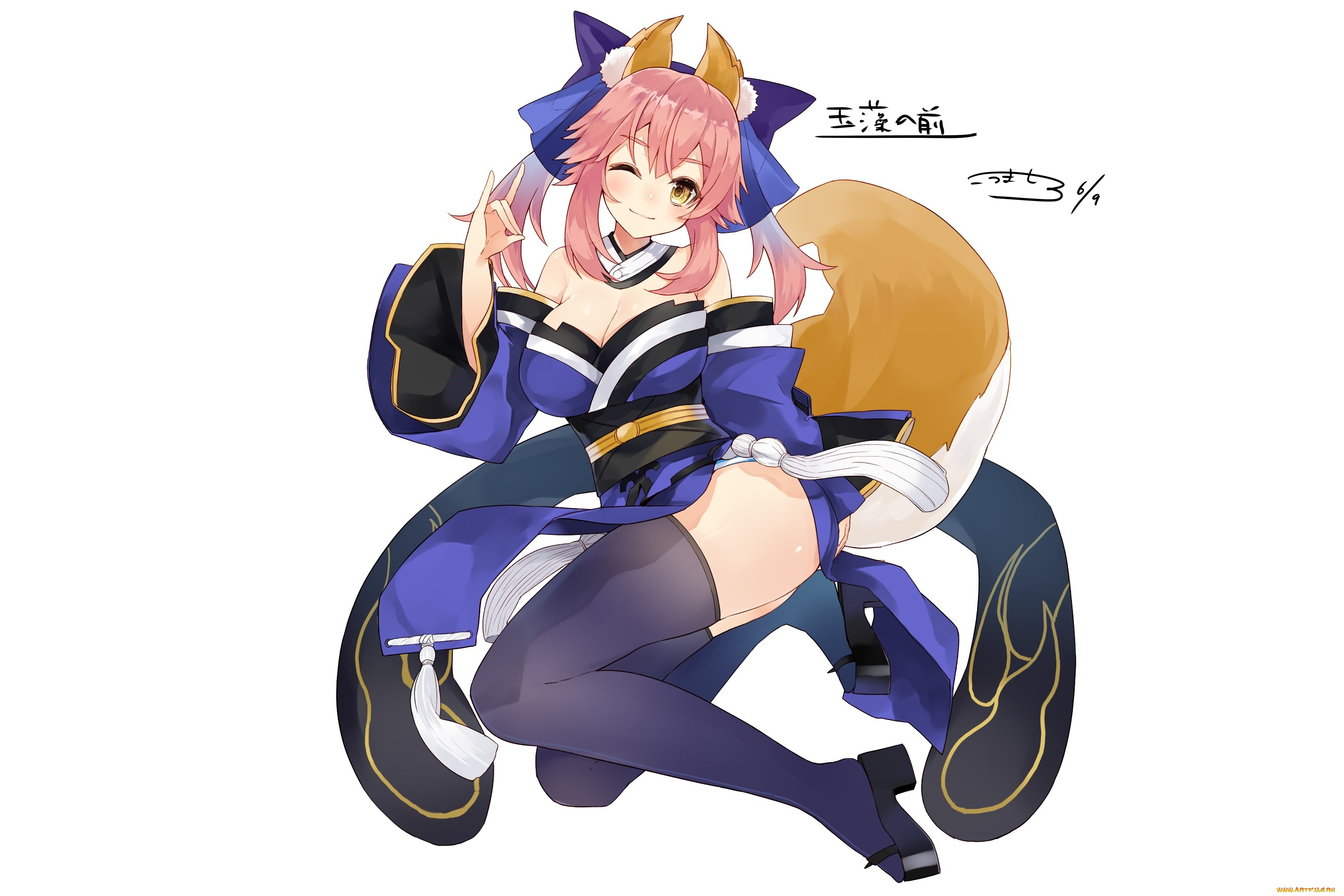 аниме, fate, stay, night, девушка