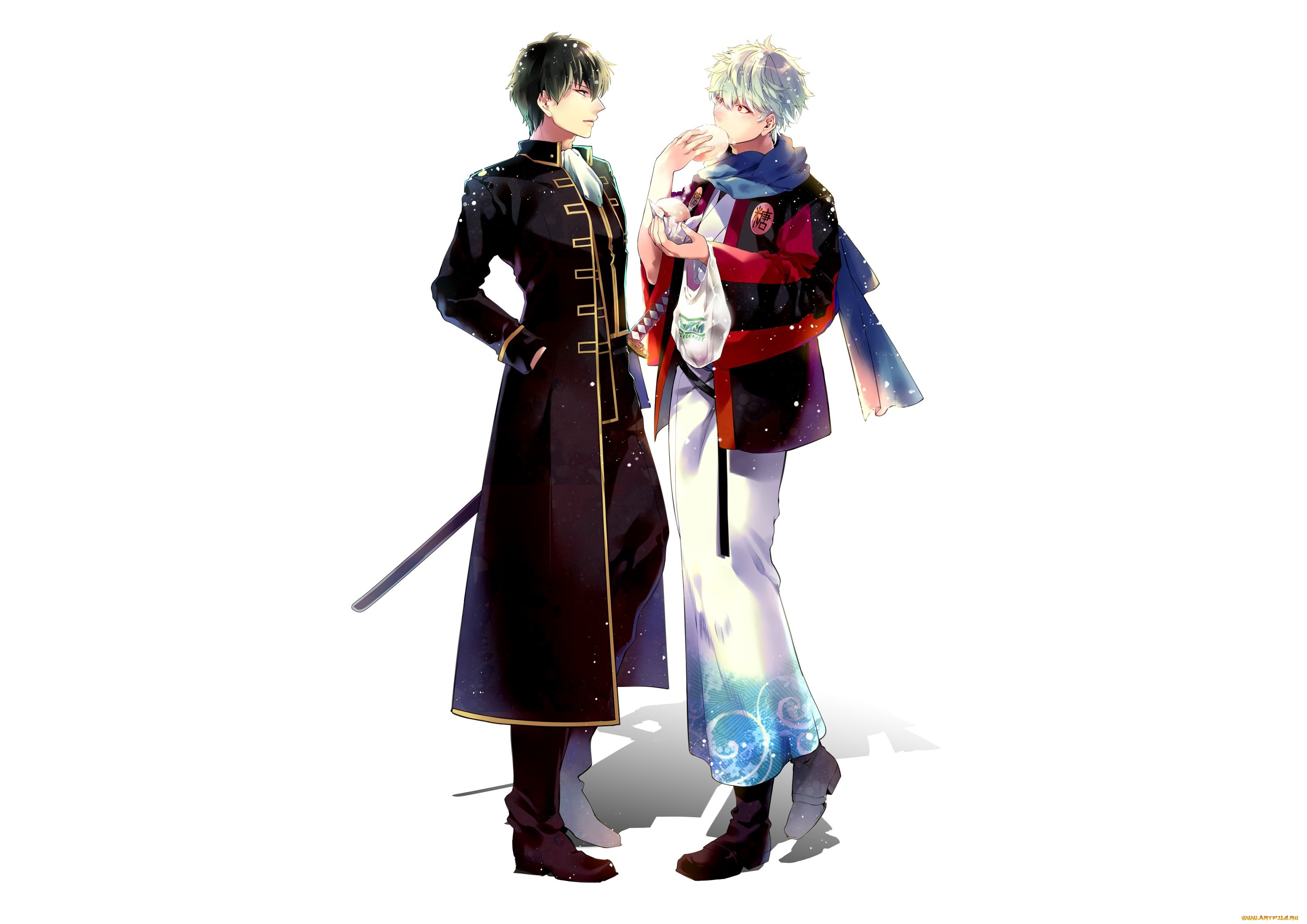 аниме, gintama, парни