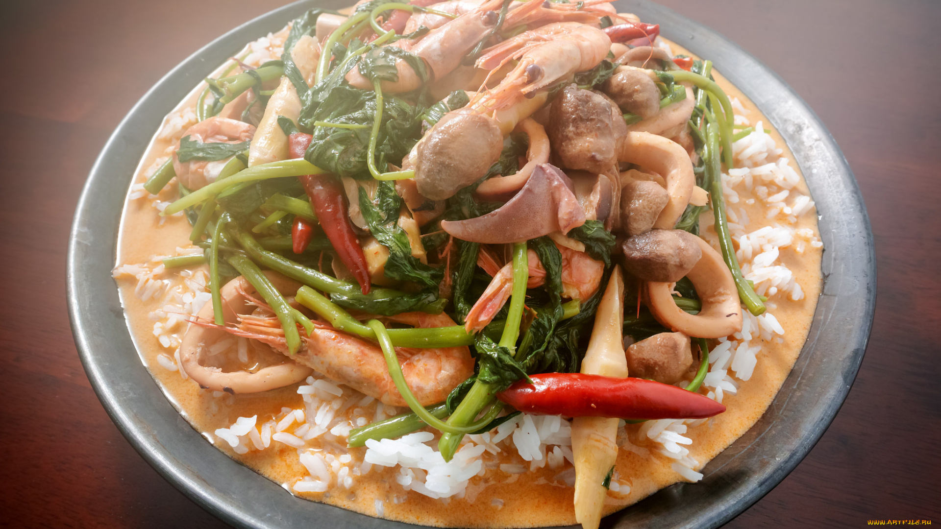 еда, рыбные, блюда, , с, морепродуктами, деликатесы