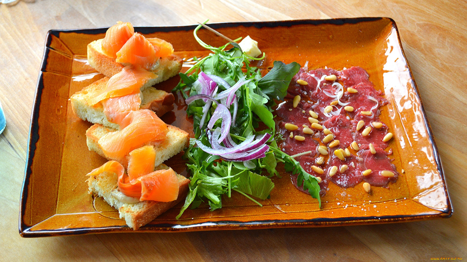 еда, рыбные, блюда, , с, морепродуктами, деликатесы