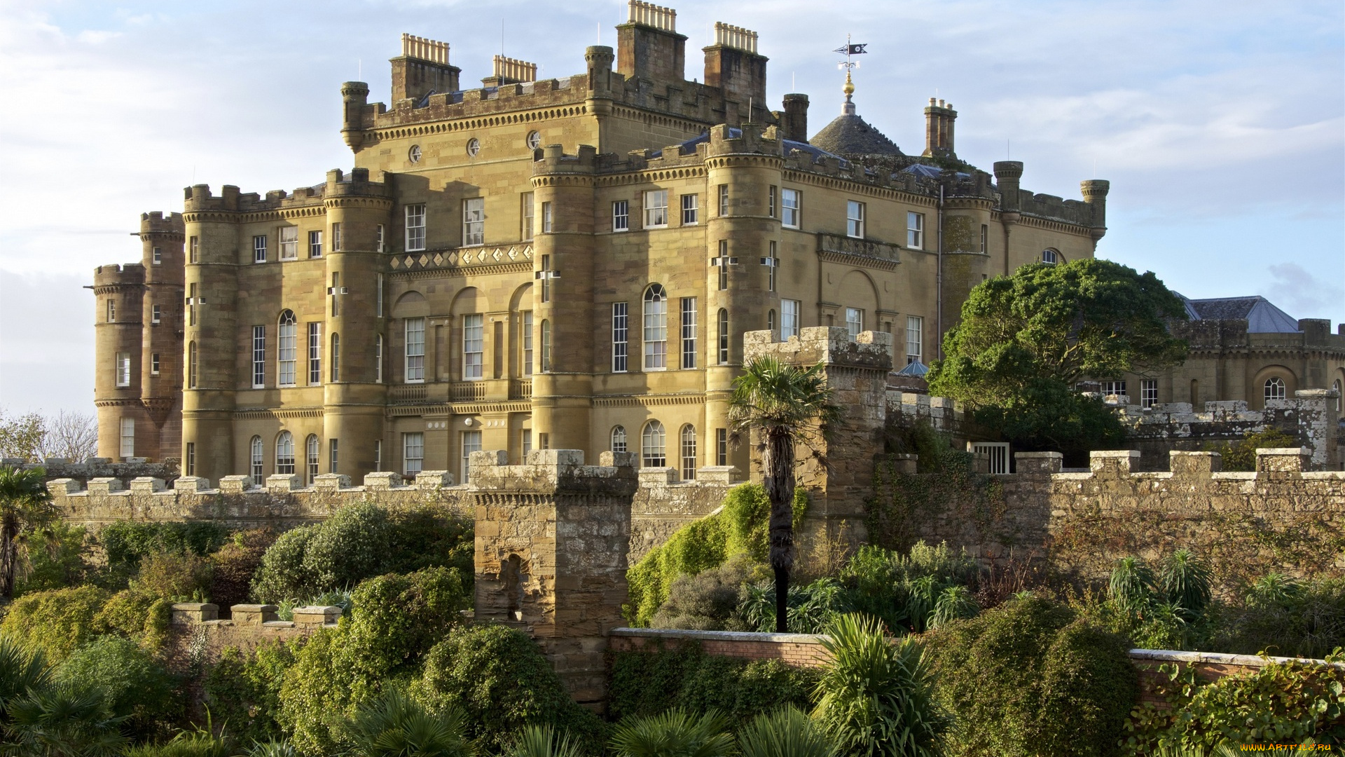 города, -, дворцы, , замки, , крепости, деревья, здания