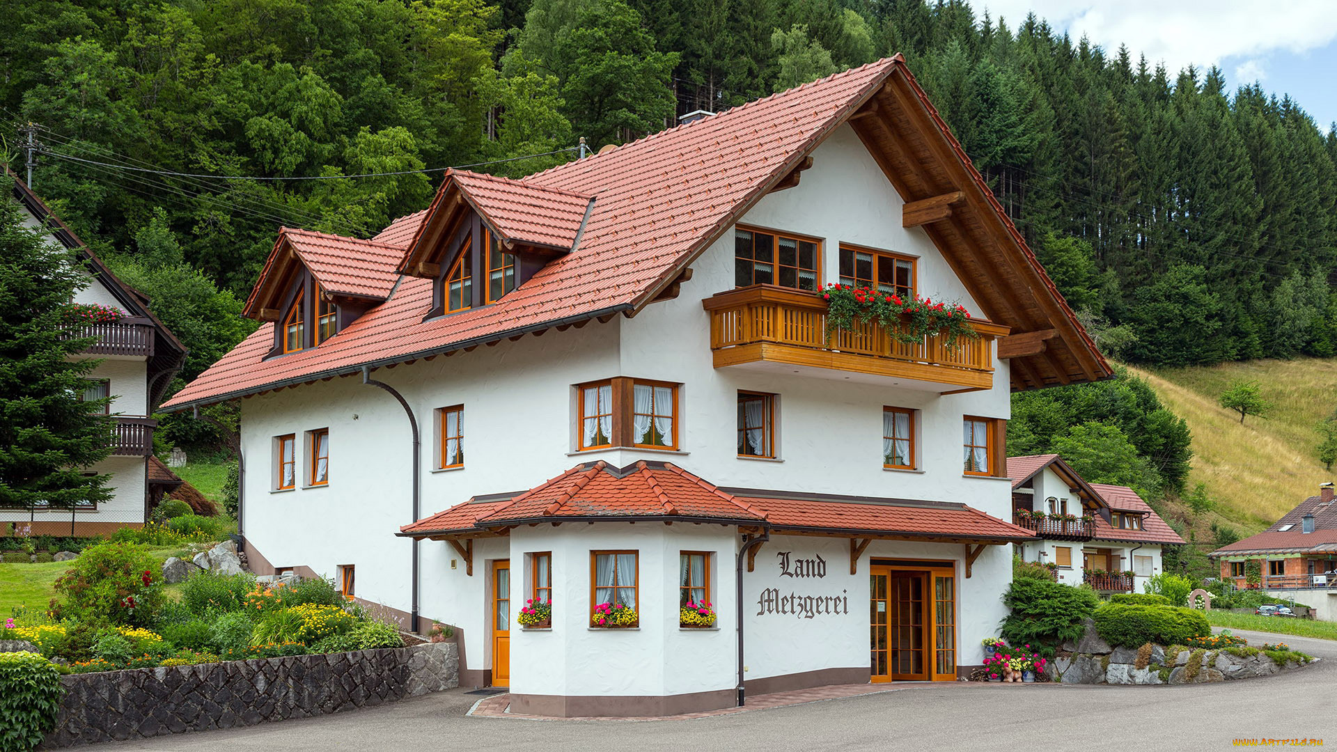 города, -, здания, , дома, гостиница