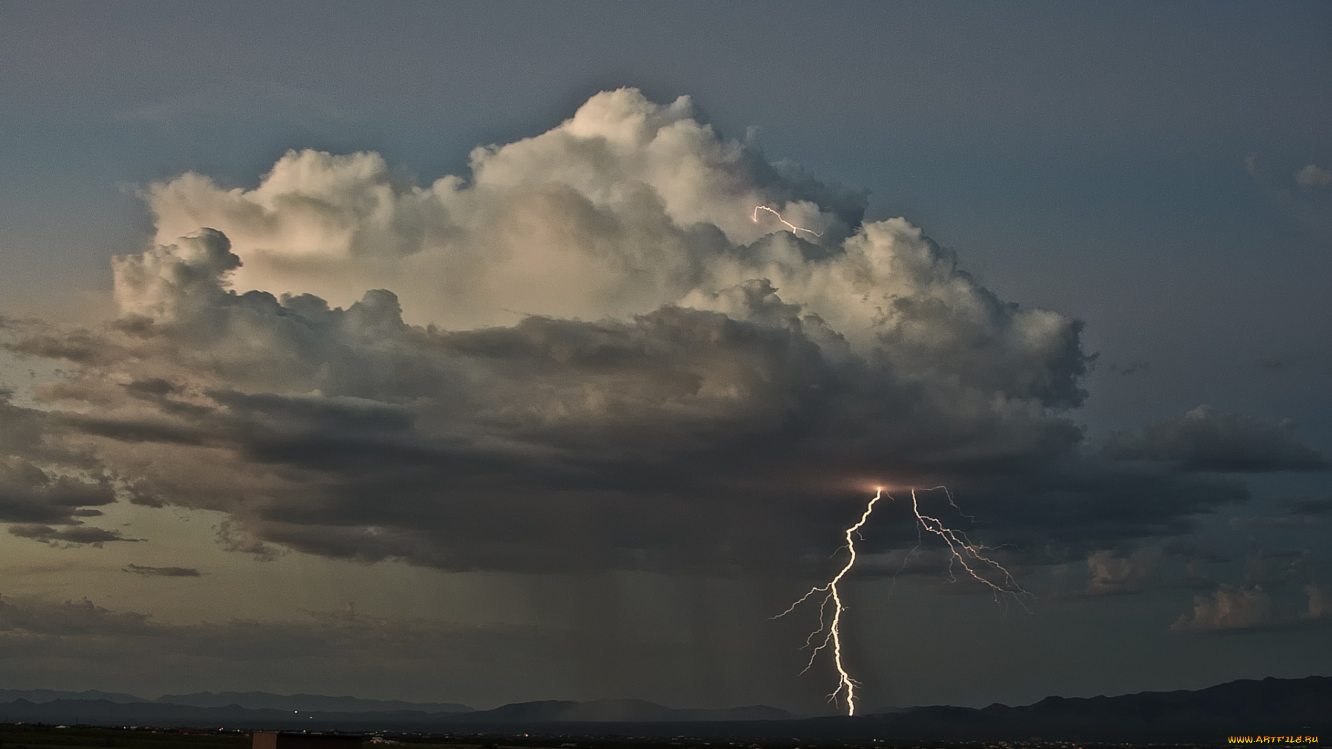 природа, молния, , гроза, шторм