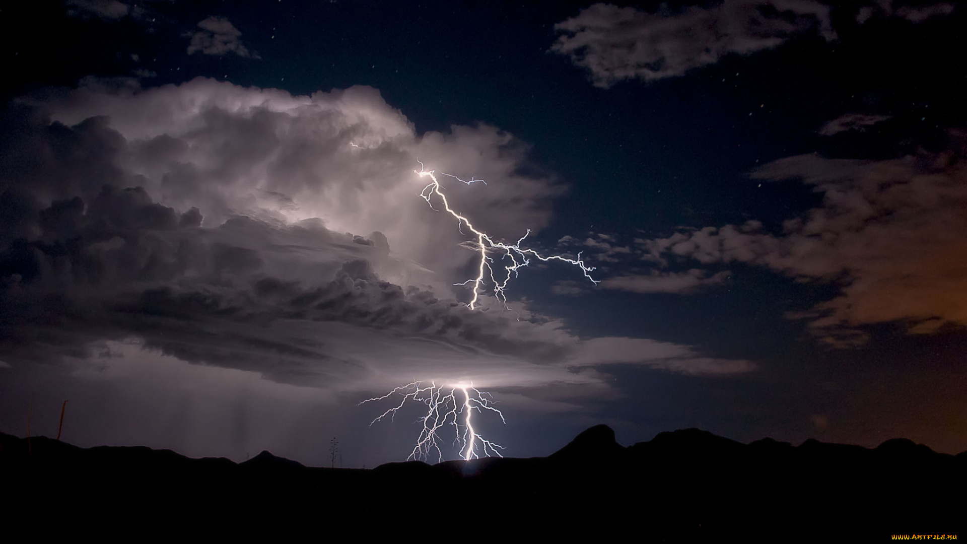 природа, молния, , гроза, шторм
