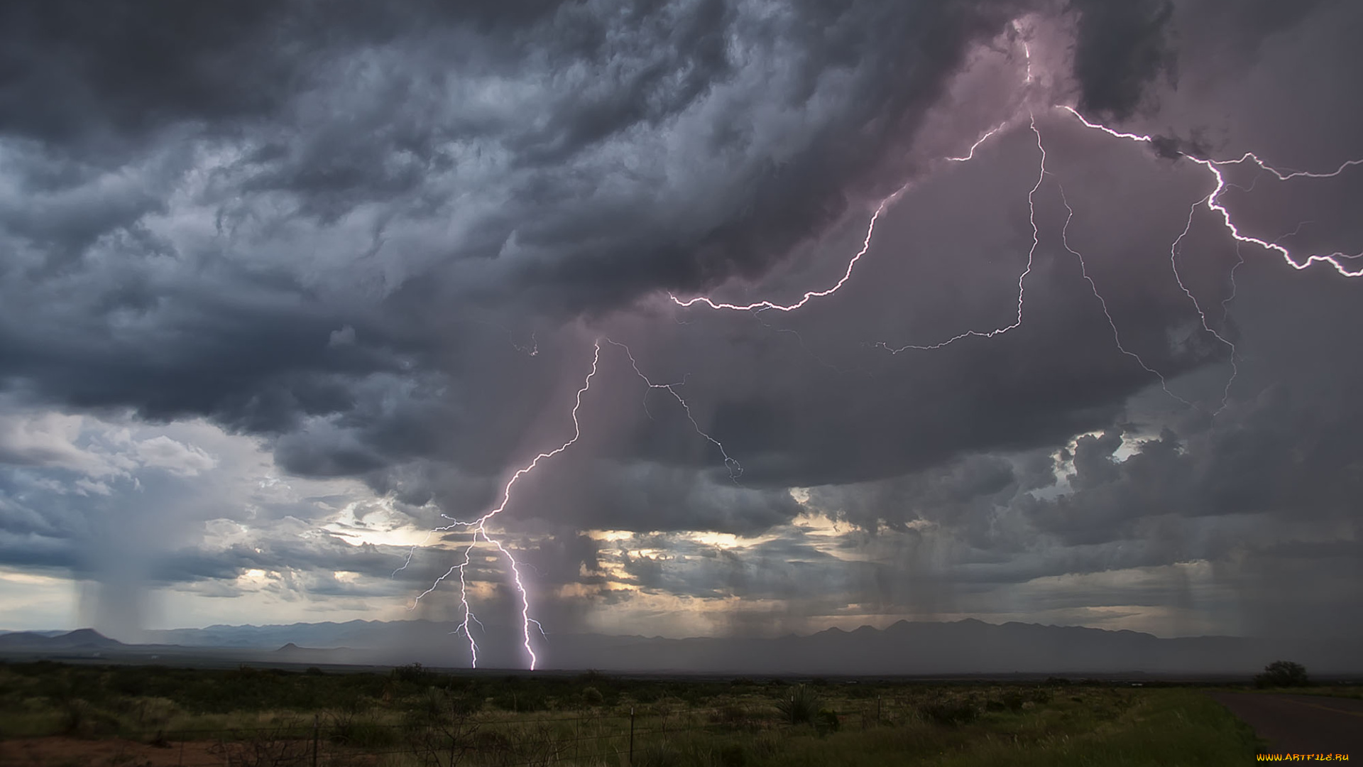 природа, молния, , гроза, шторм