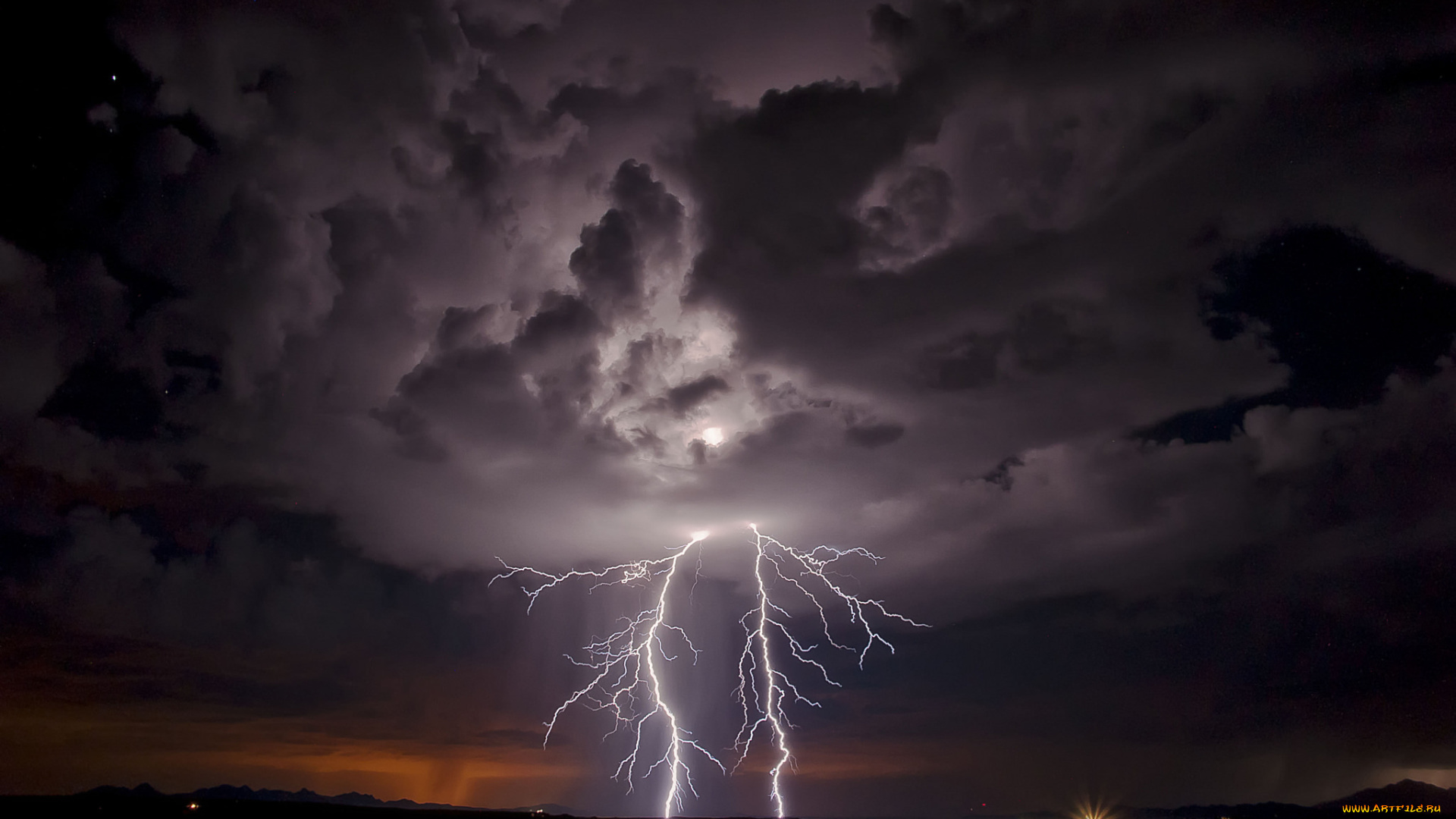природа, молния, , гроза, шторм