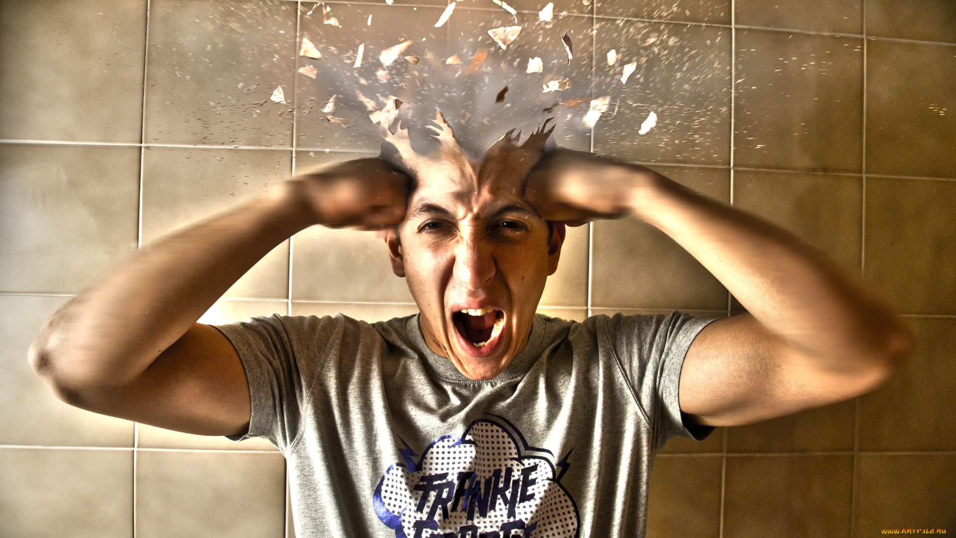 разное, компьютерный, дизайн, удар, взгляд, фон, мужчина