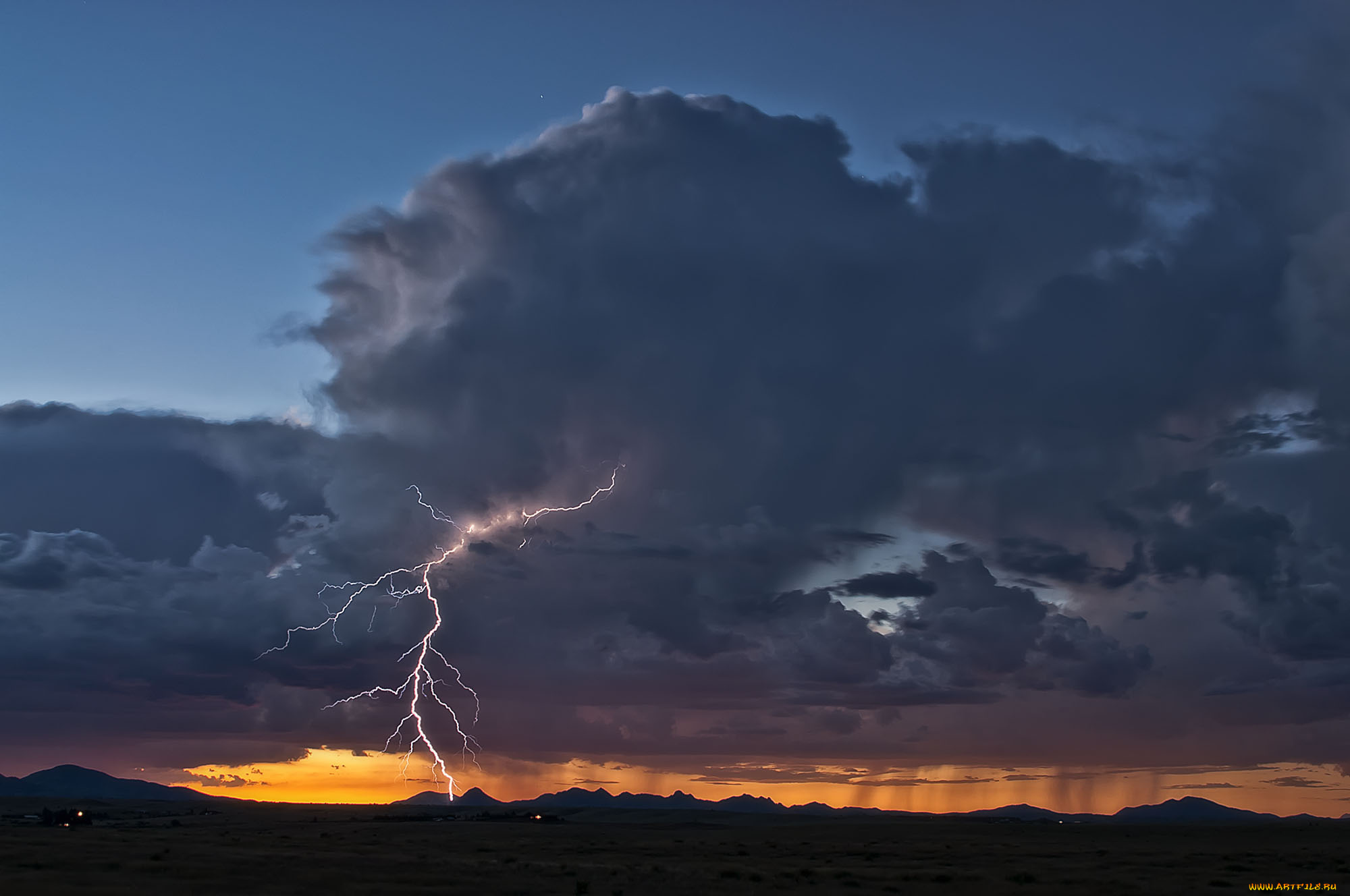 природа, молния, , гроза, шторм