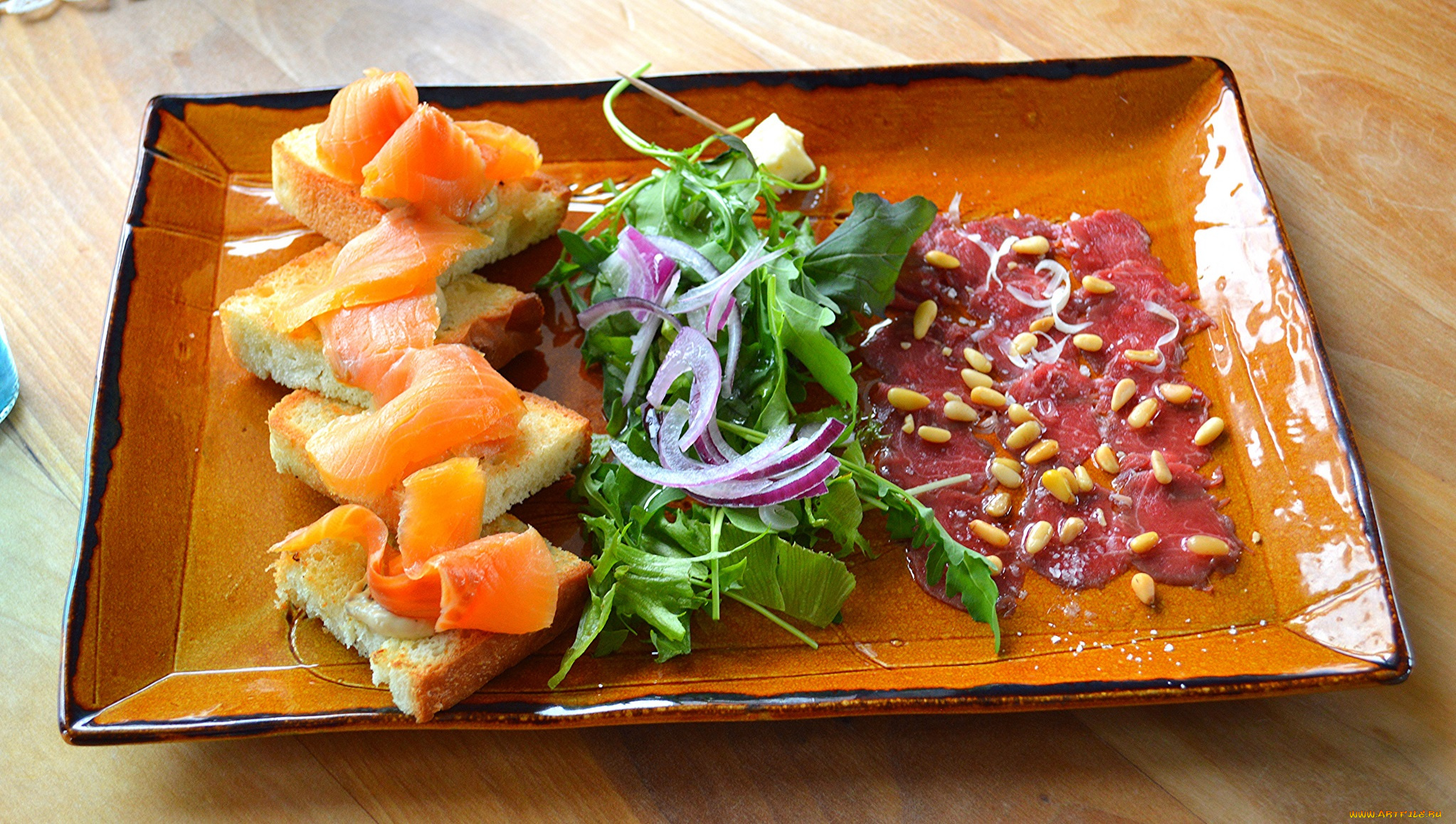 еда, рыбные, блюда, , с, морепродуктами, деликатесы