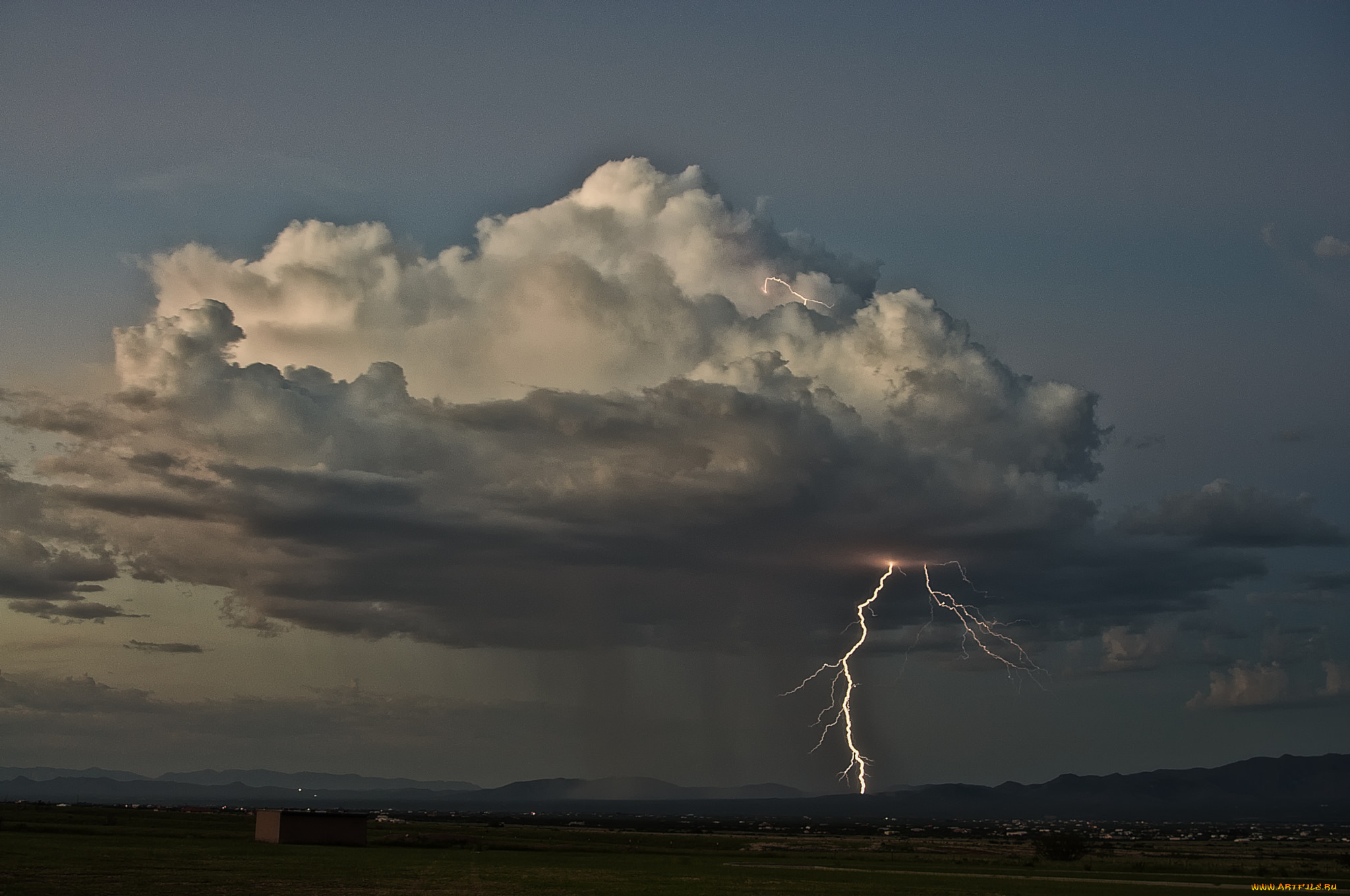природа, молния, , гроза, шторм