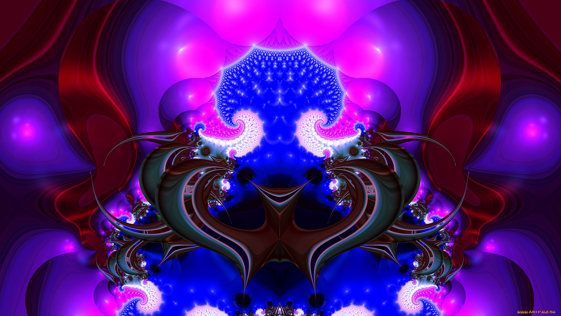 3д, графика, фракталы, , fractal, узор, фон, цвета