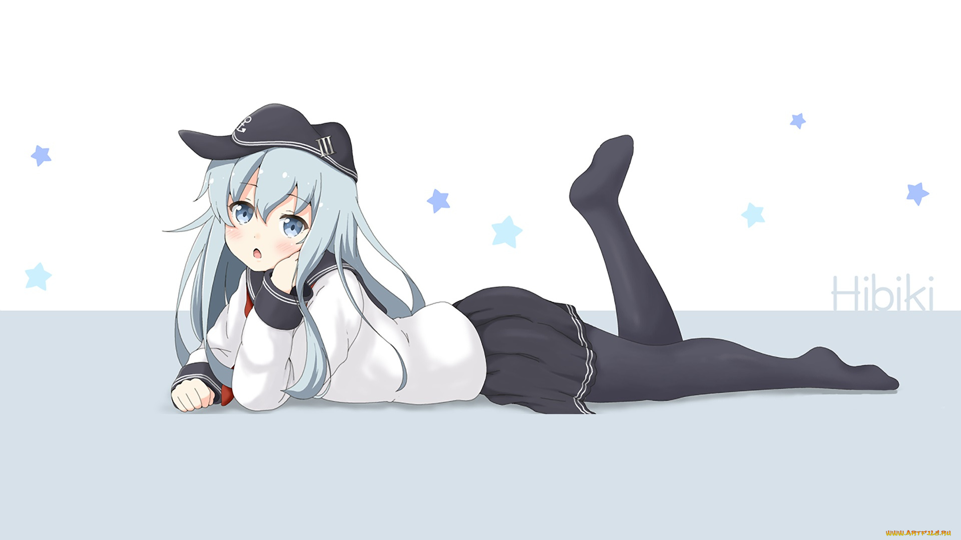 аниме, kantai, collection, взгляд, девушка, фон