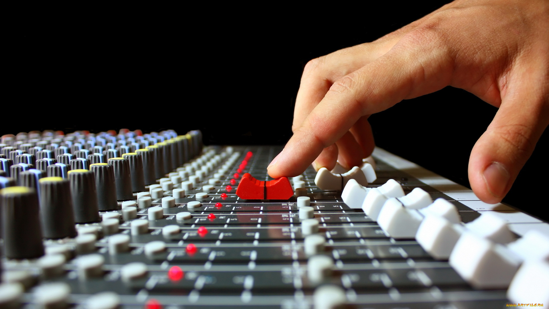 музыка, -другое, рука, микшер