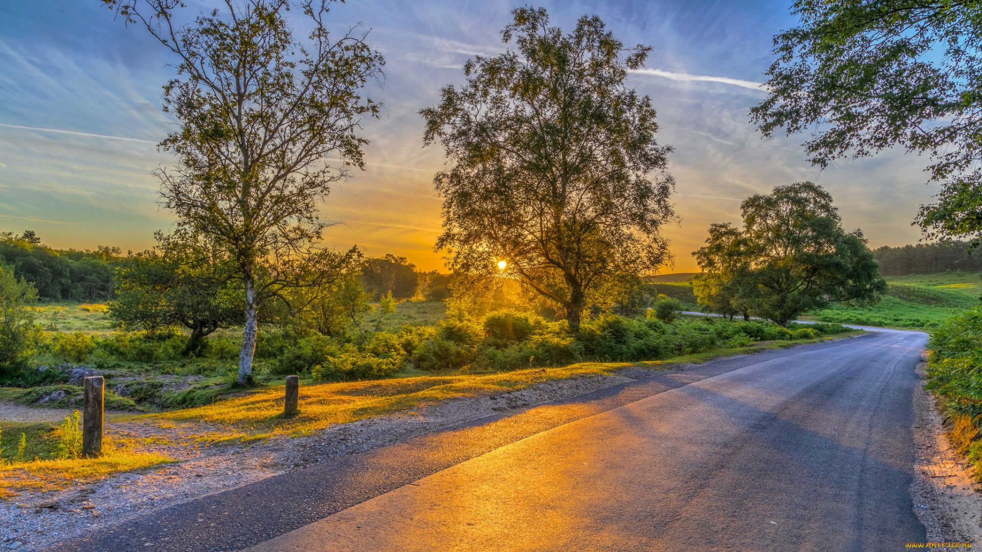 природа, дороги, простор