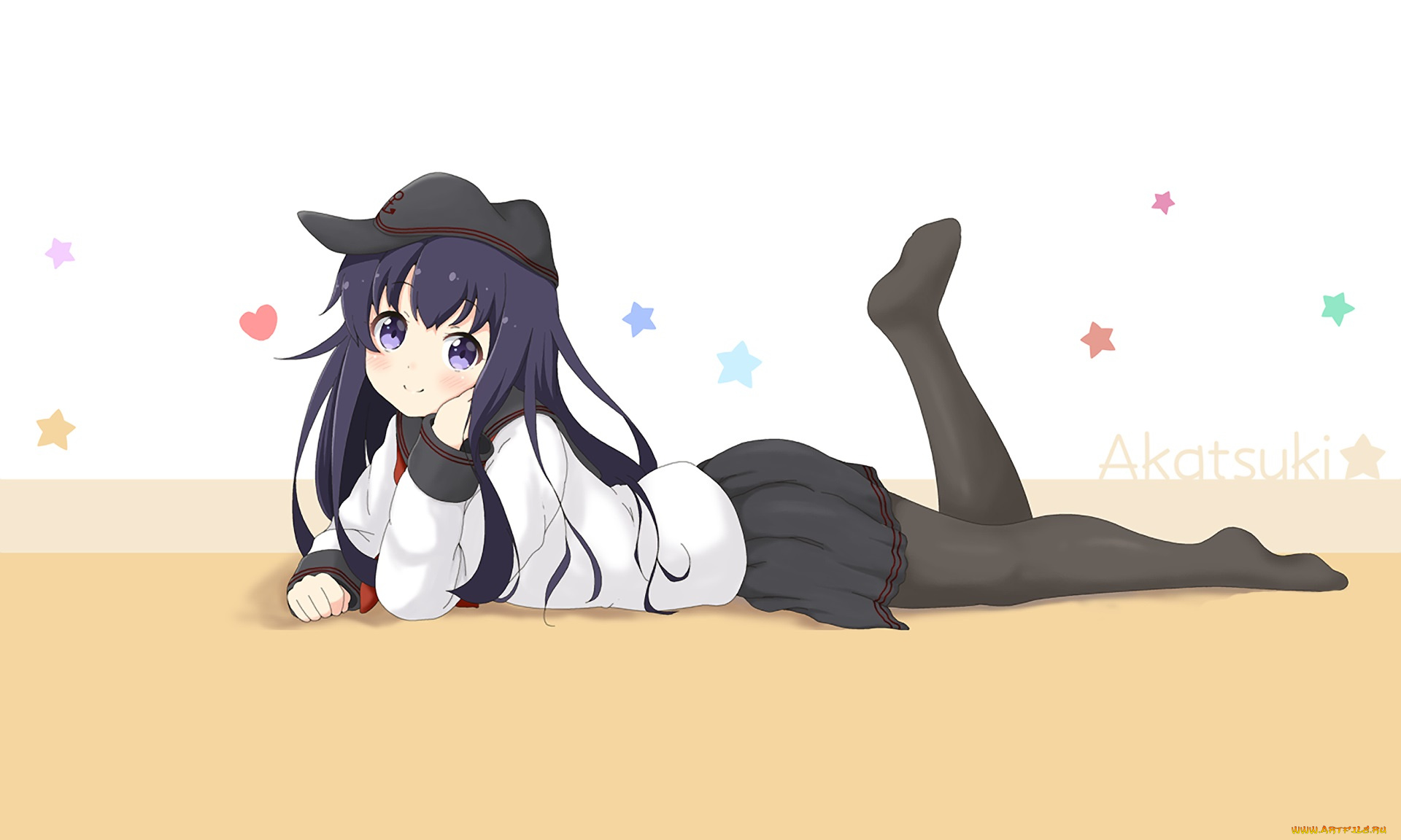 аниме, kantai, collection, фон, взгляд, девушка