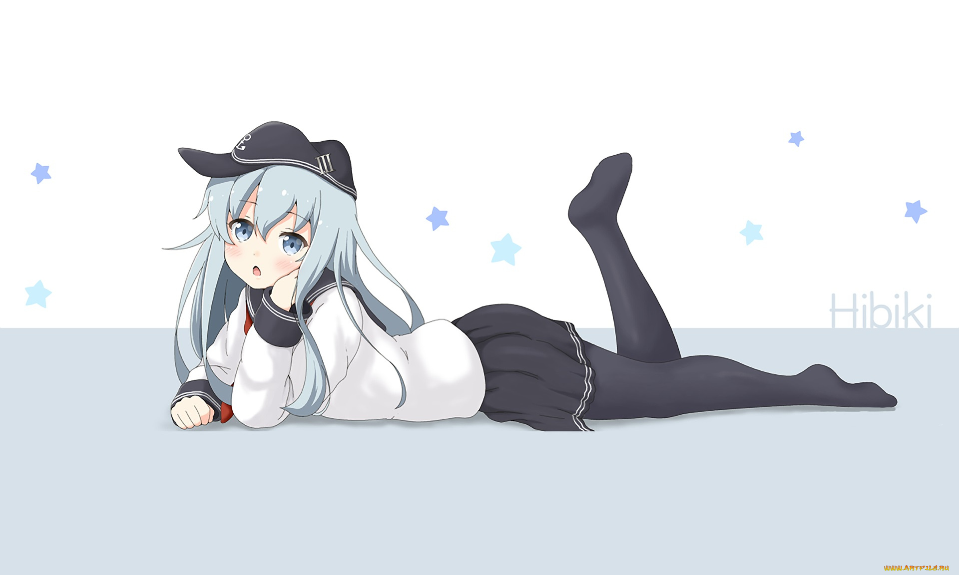 аниме, kantai, collection, взгляд, девушка, фон