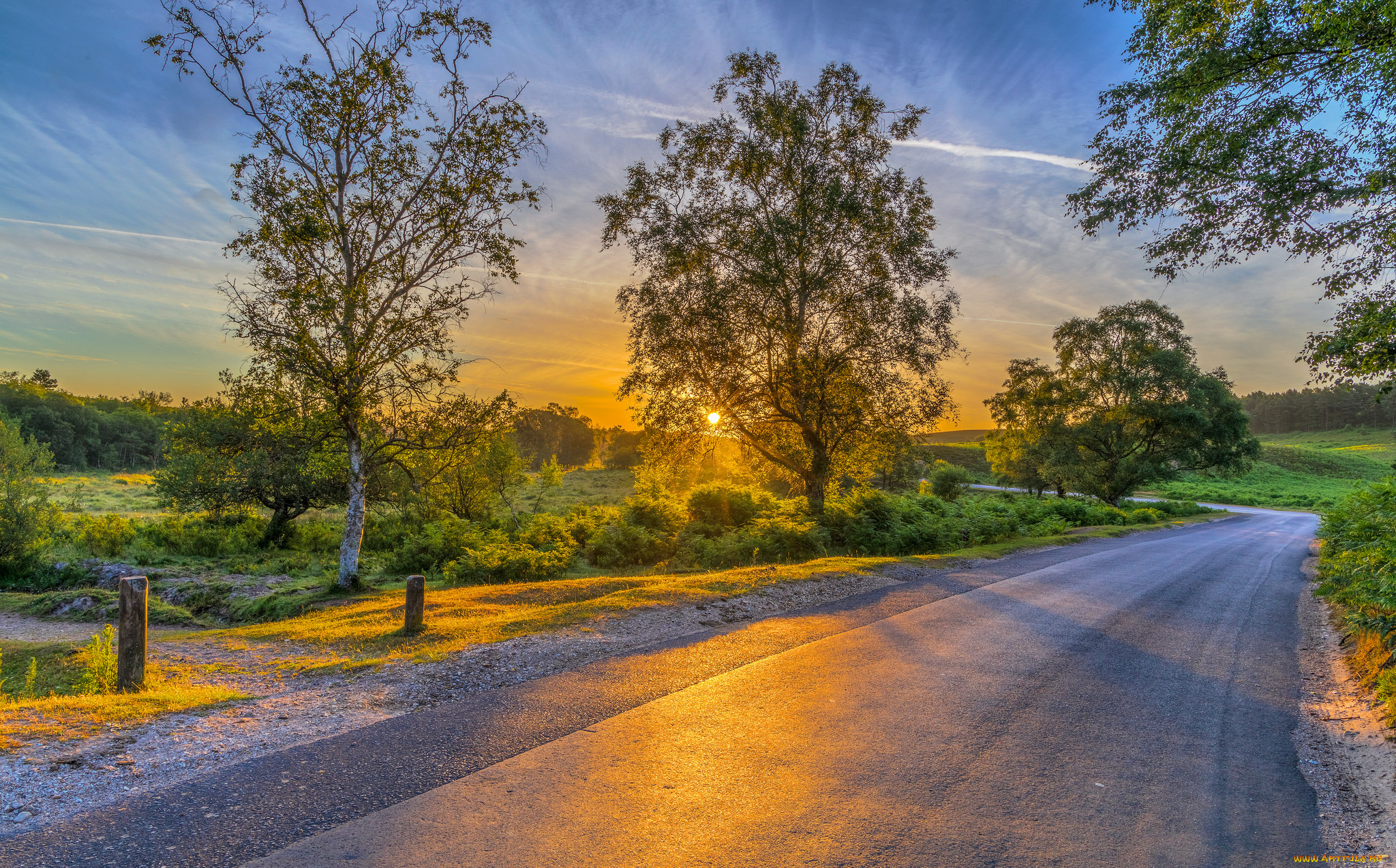 природа, дороги, простор