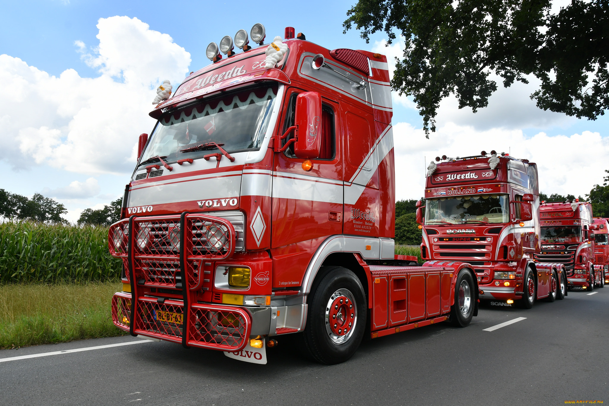 автомобили, volvo, trucks, , выставка, улица, тягач, седельный, грузовик