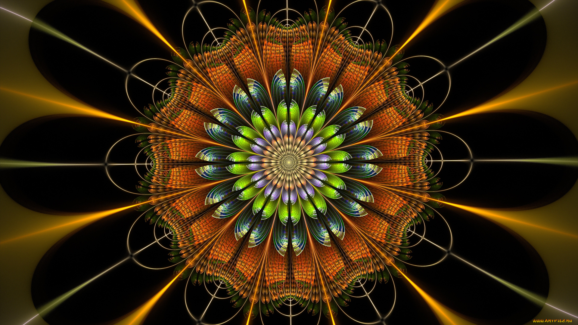 3д, графика, фракталы, , fractal, цвет, фон, узор