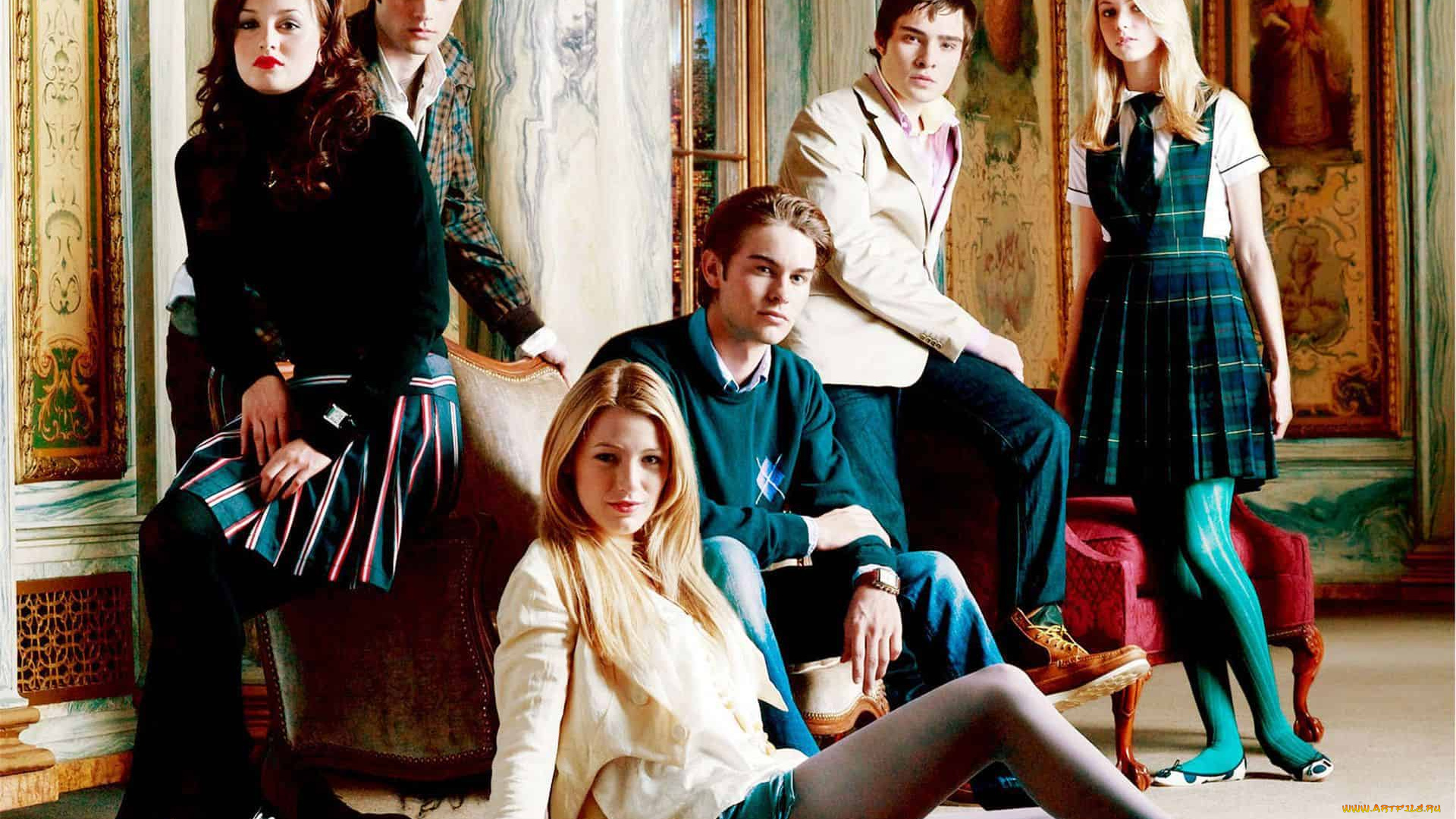 кино, фильмы, gossip, girl, диван, компания, девушки, парни