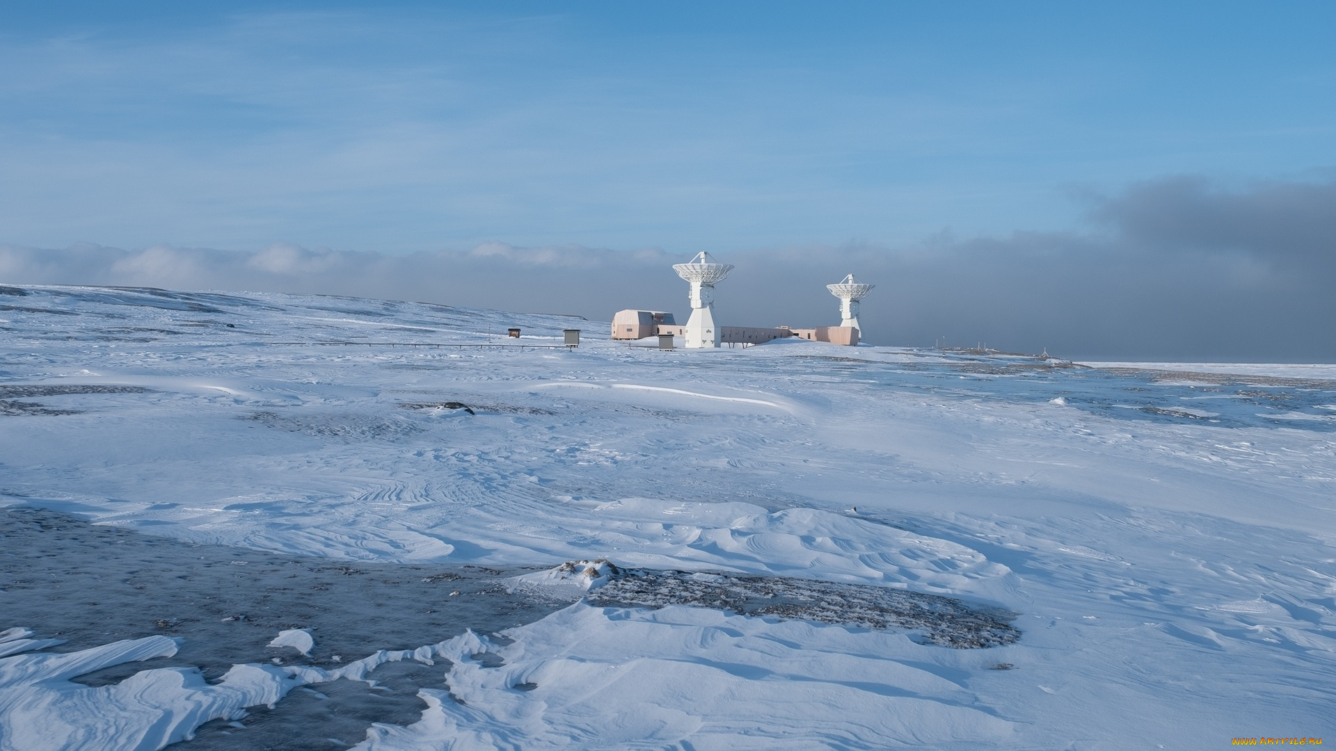 космос, разное, другое, небо, лёд, снег, антенна