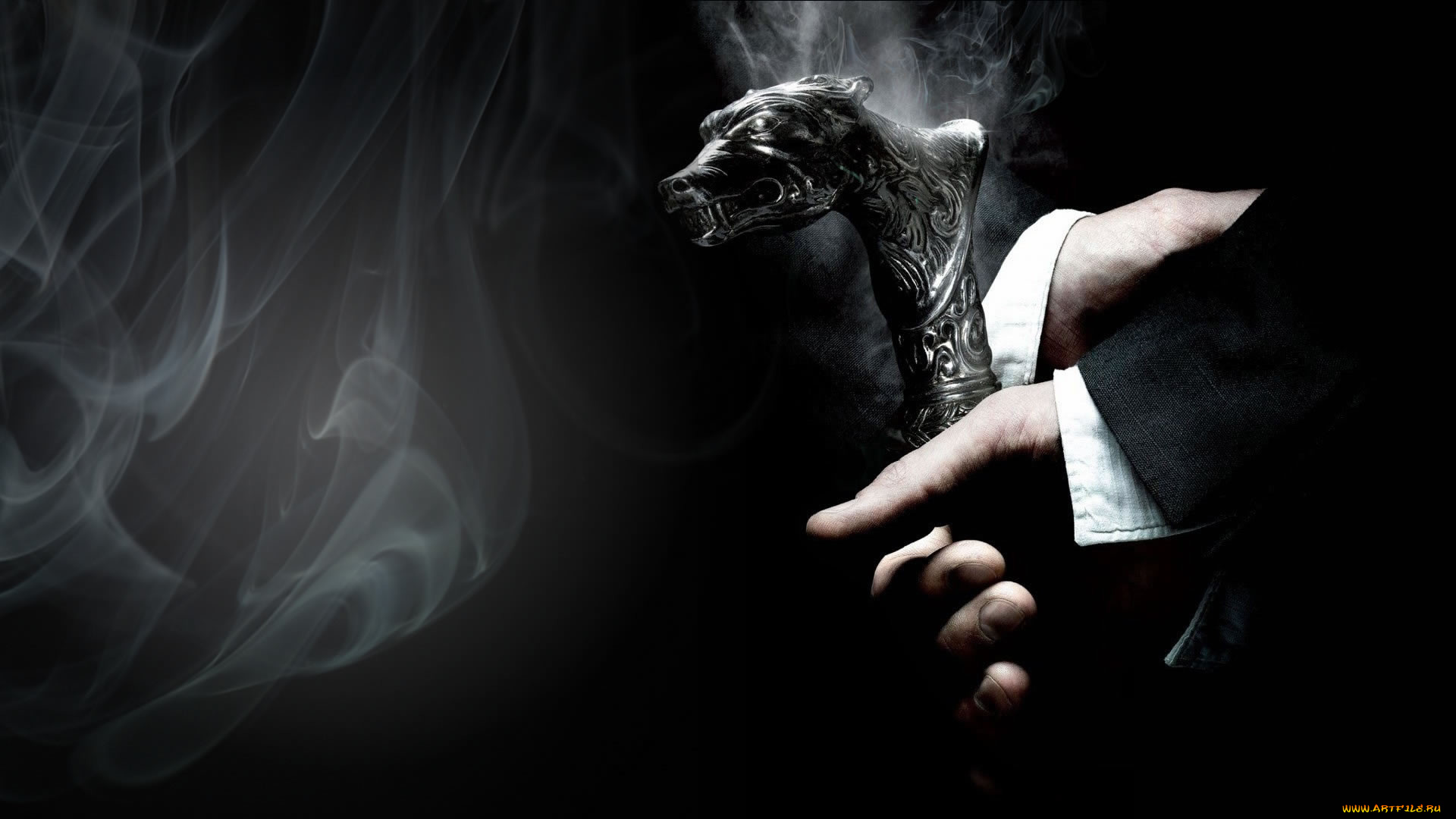 кино, фильмы, the, wolf, man, дым, трость, руки