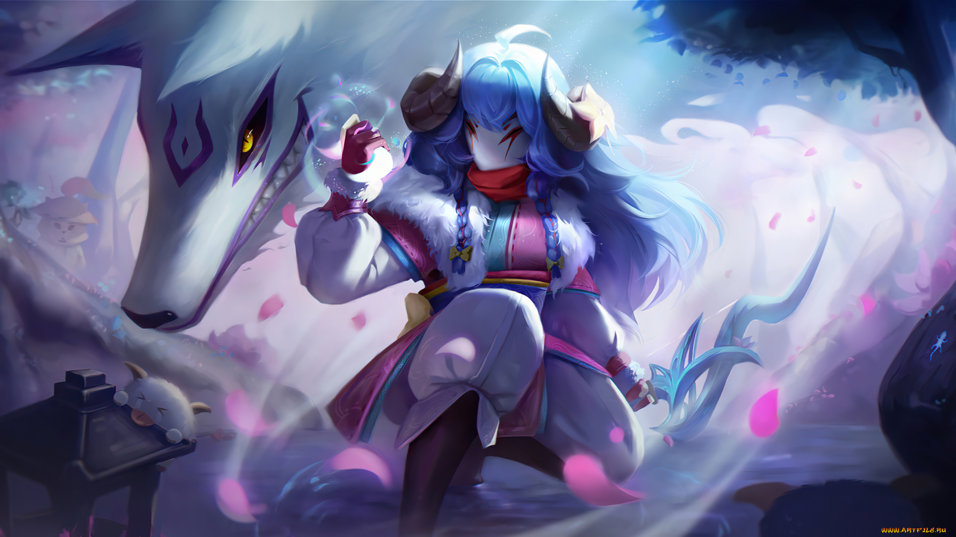 видео, игры, league, of, legends, league, of, legends, kindred