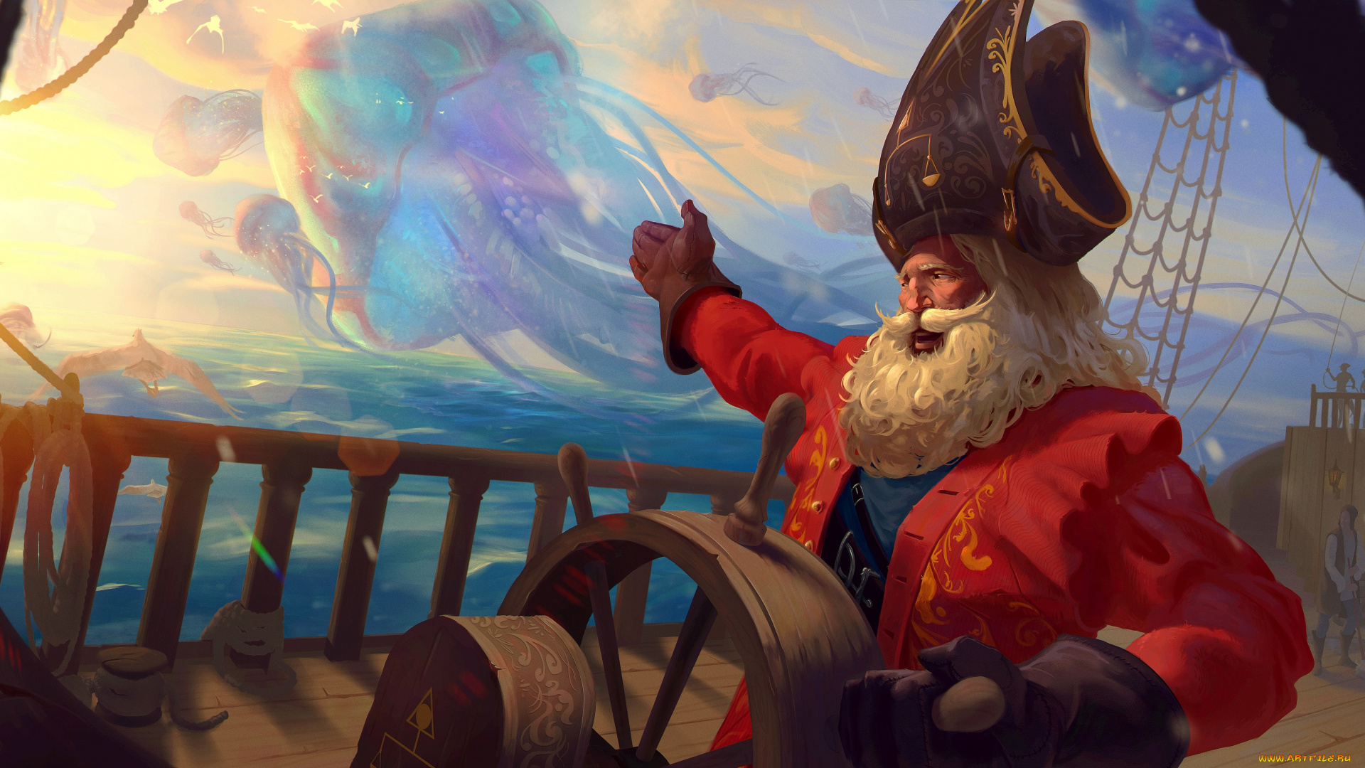 фэнтези, люди, капитан