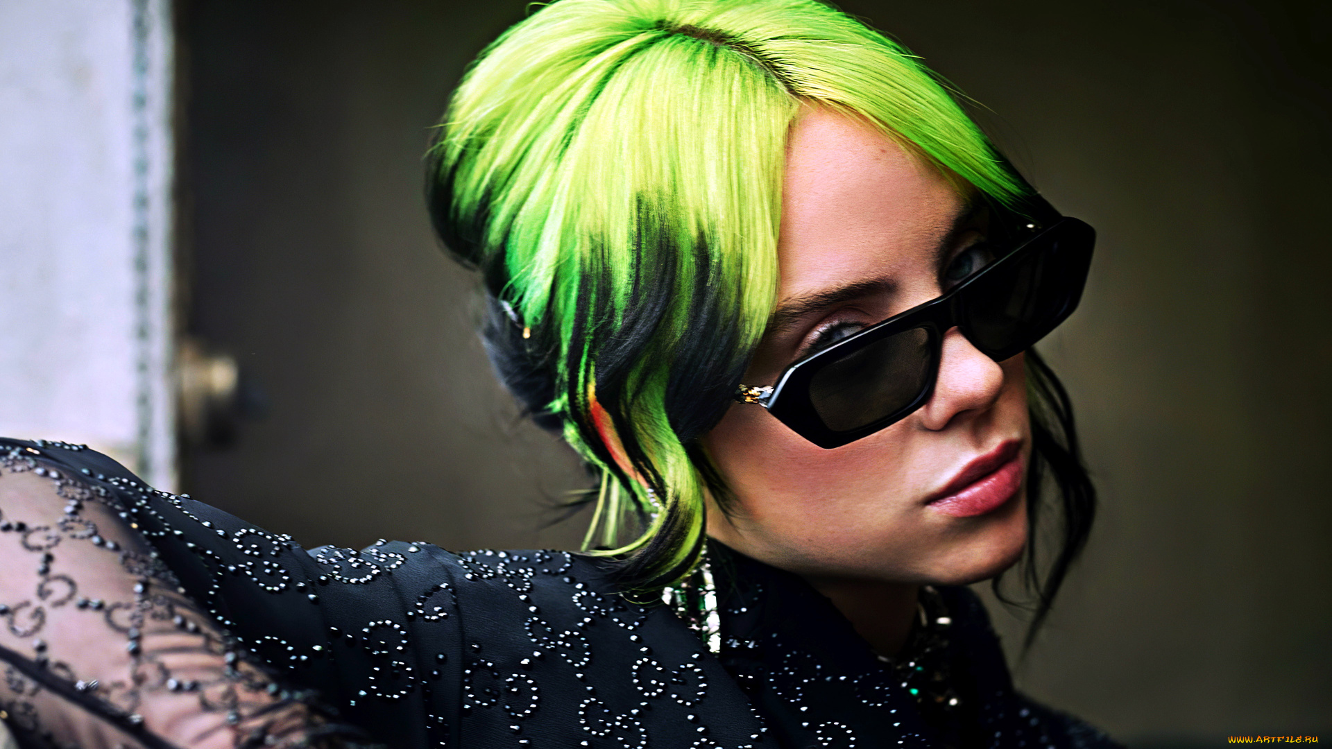 музыка, billie, eilish, очки