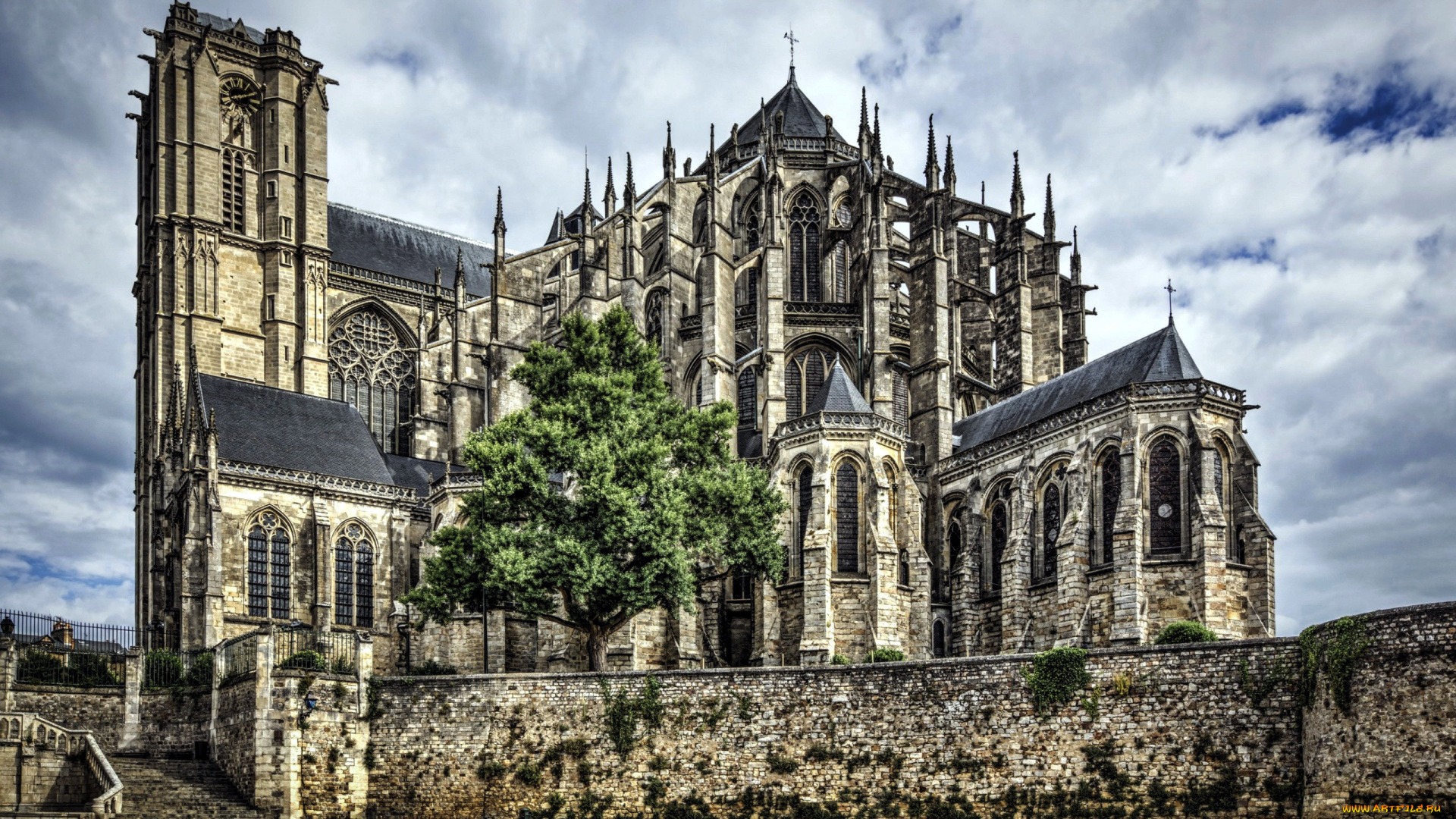 saint, julien, cathedral, le, mans, france, города, -, католические, соборы, , костелы, , аббатства, saint, julien, cathedral, le, mans