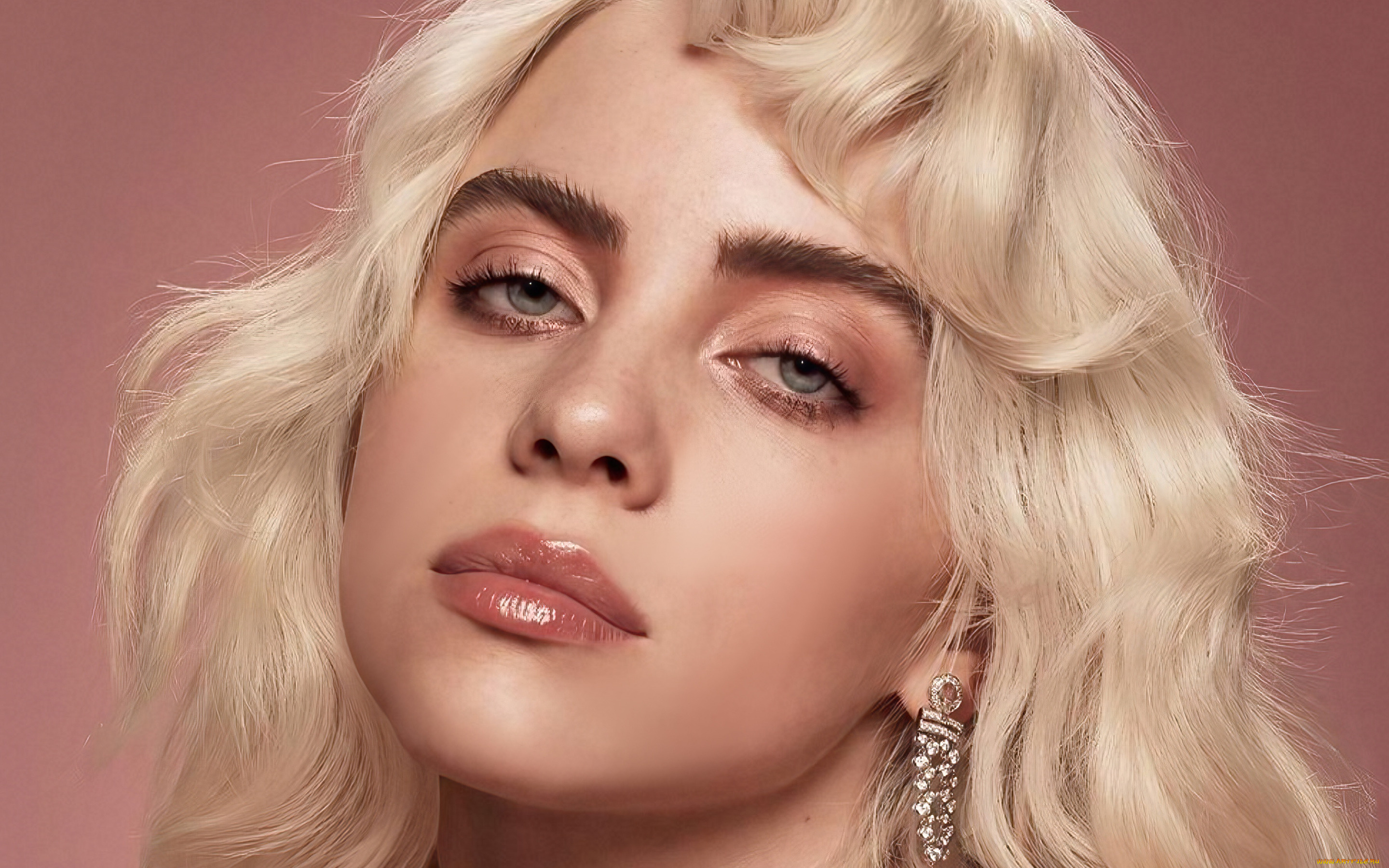 музыка, billie, eilish, портрет