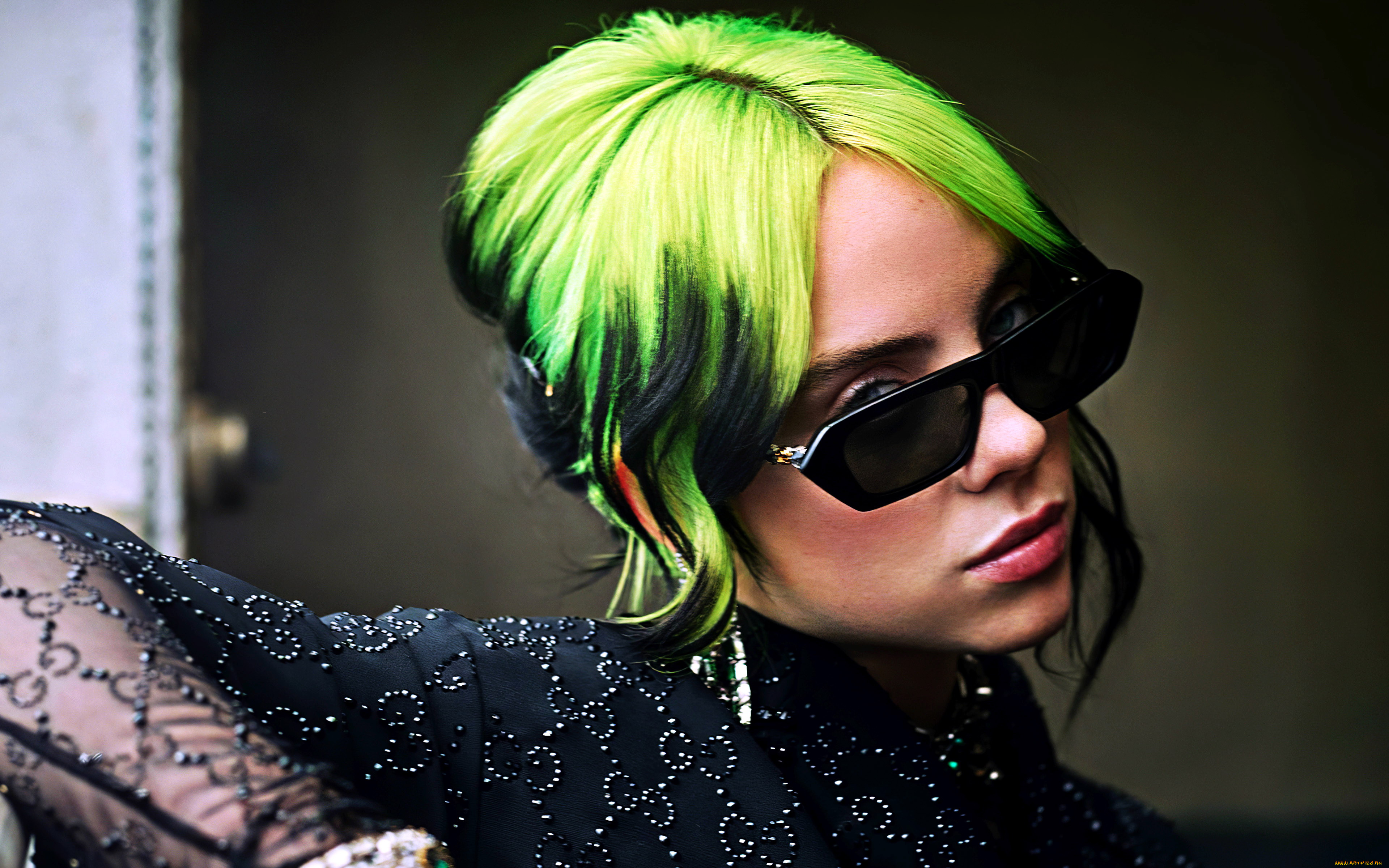 музыка, billie, eilish, очки