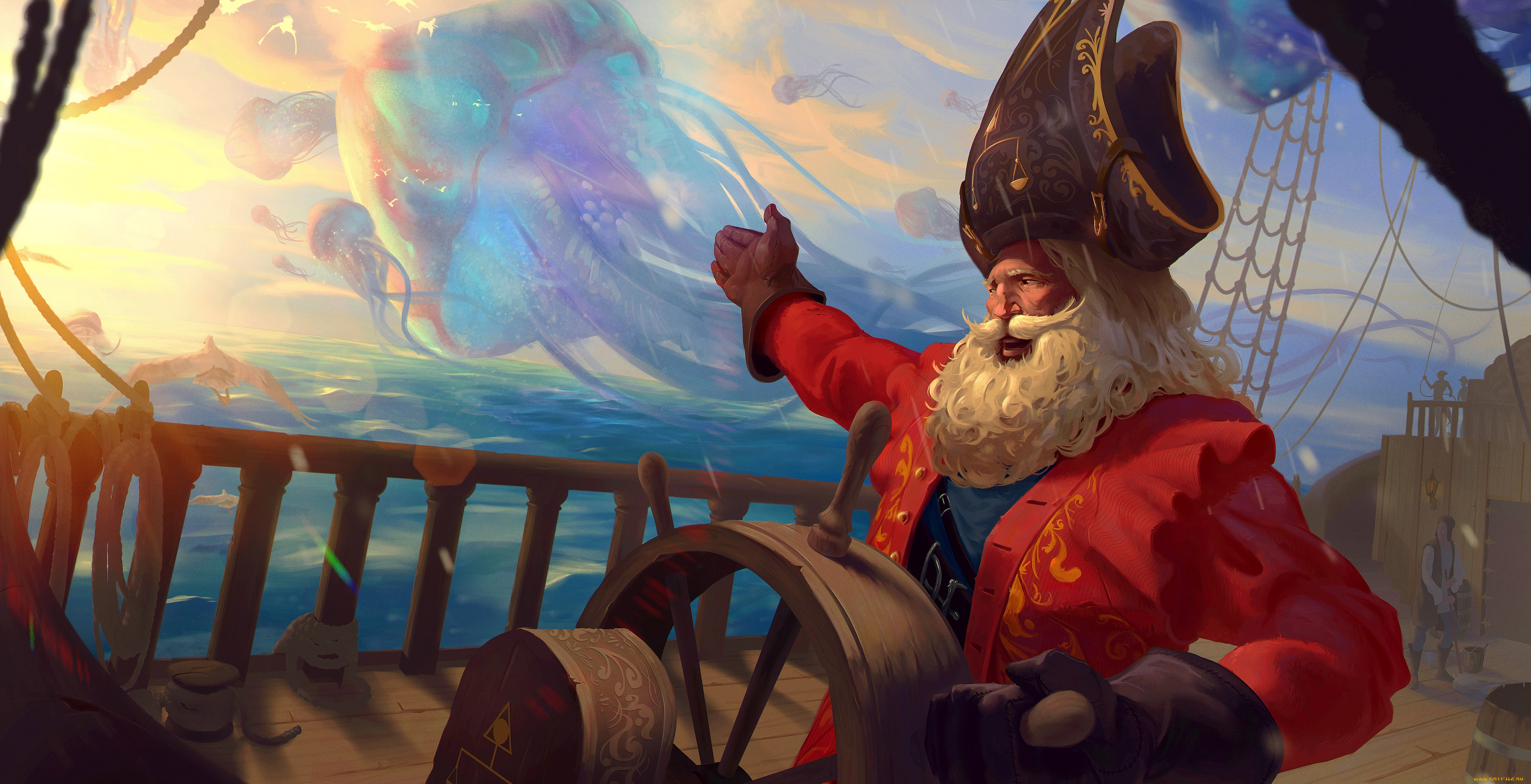 фэнтези, люди, капитан