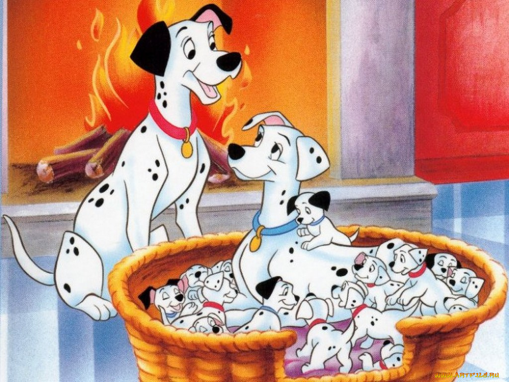 мультфильмы, 101, dalmatians