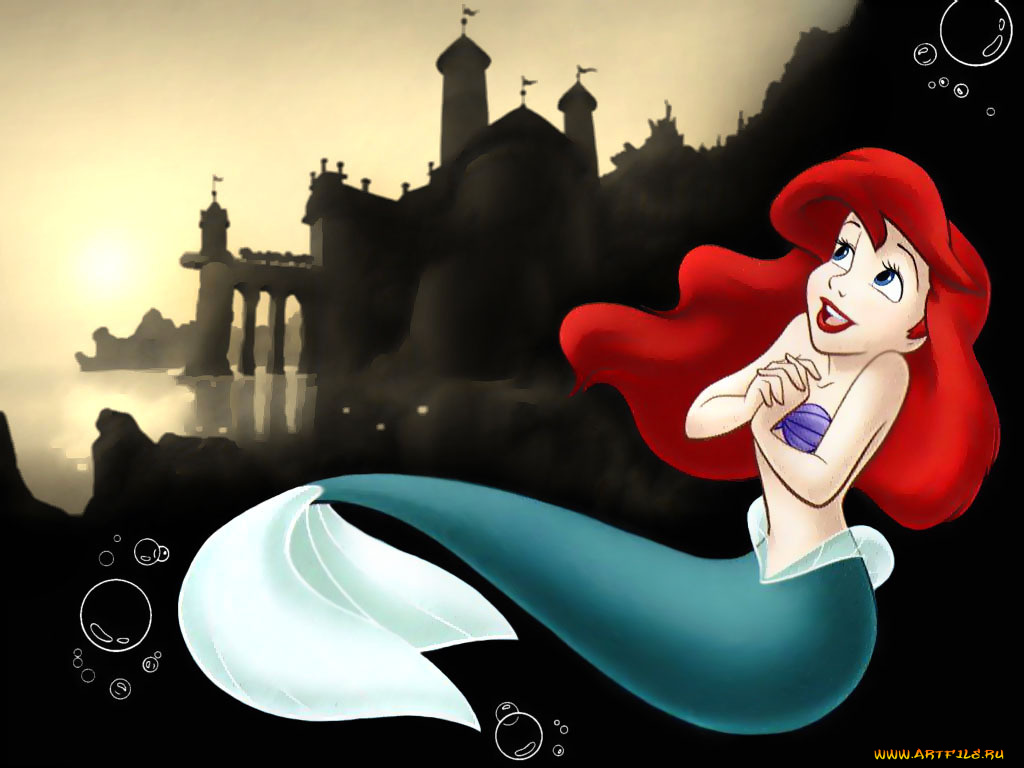 мультфильмы, the, little, mermaid